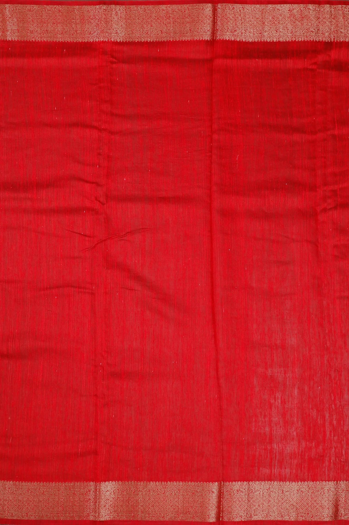 Red Powerloom Benarasi Dupion Silk Saree