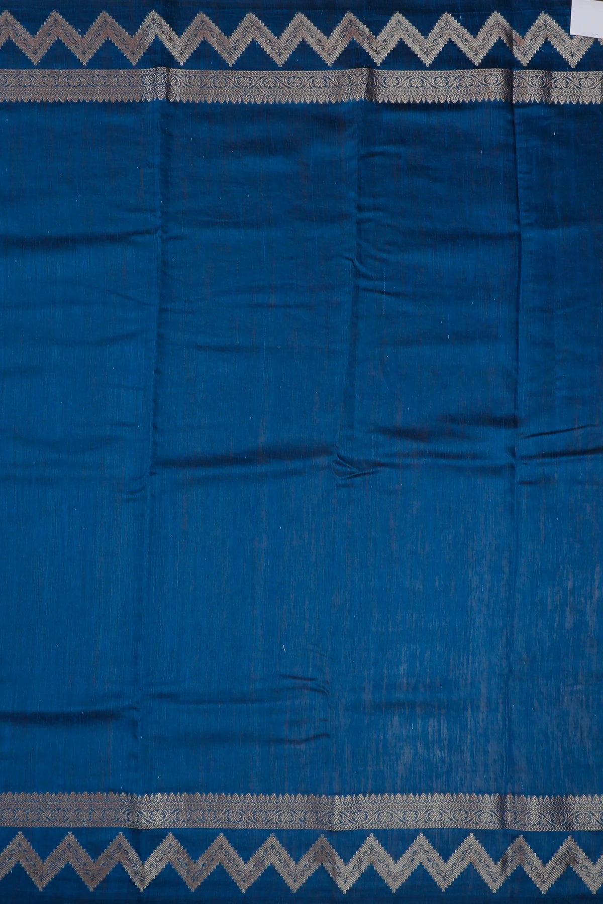 Dark Blue Powerloom Benarasi Dupion Silk Saree