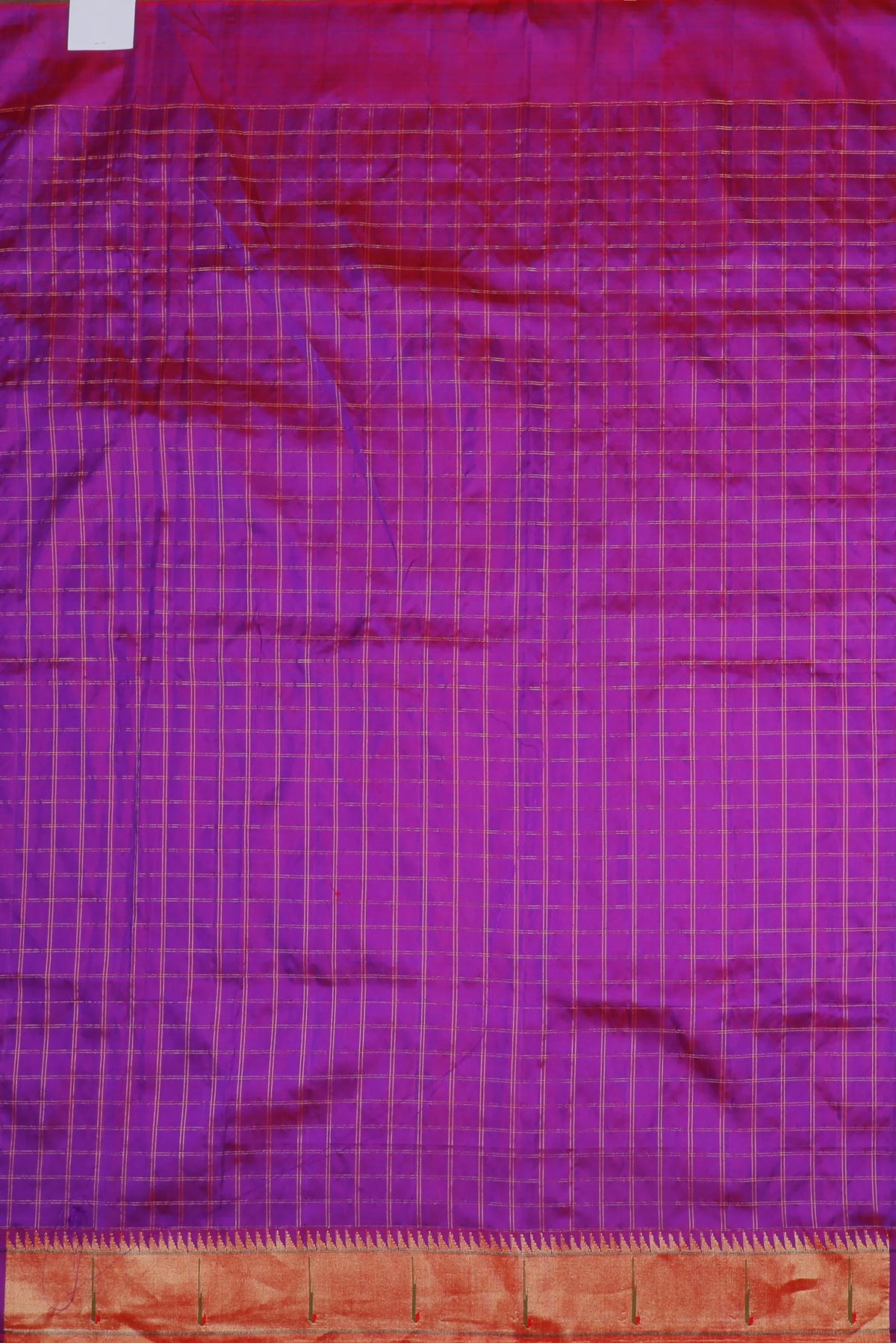 Purple Handloom Pure Silk Muniya Paithani Saree