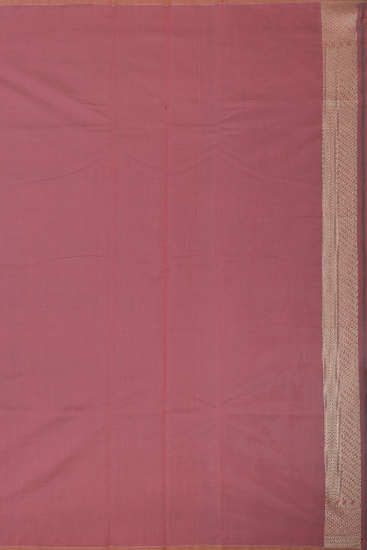Pink Handloom Benarasi Pure Cotton Saree