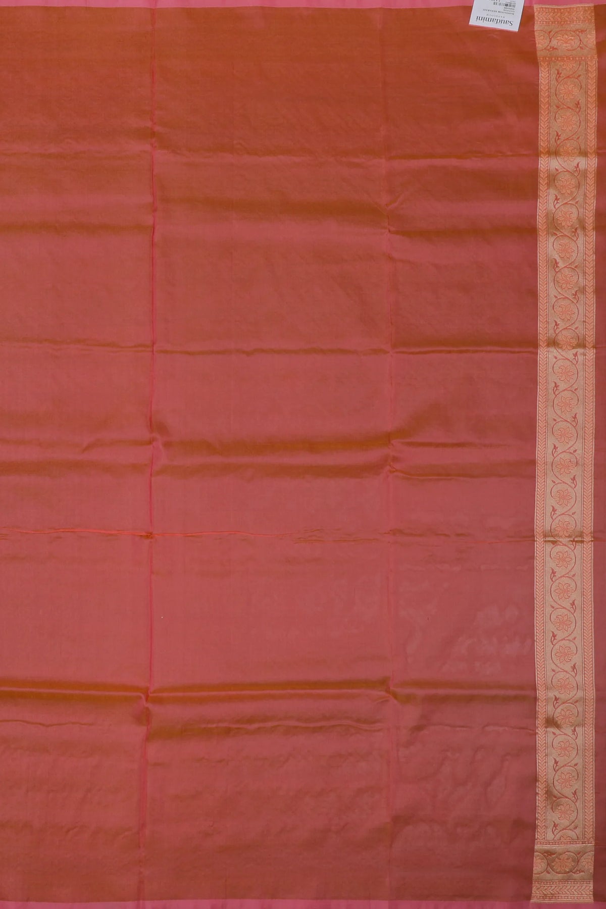 Light Pink Handloom Benarasi Pure Cotton Saree