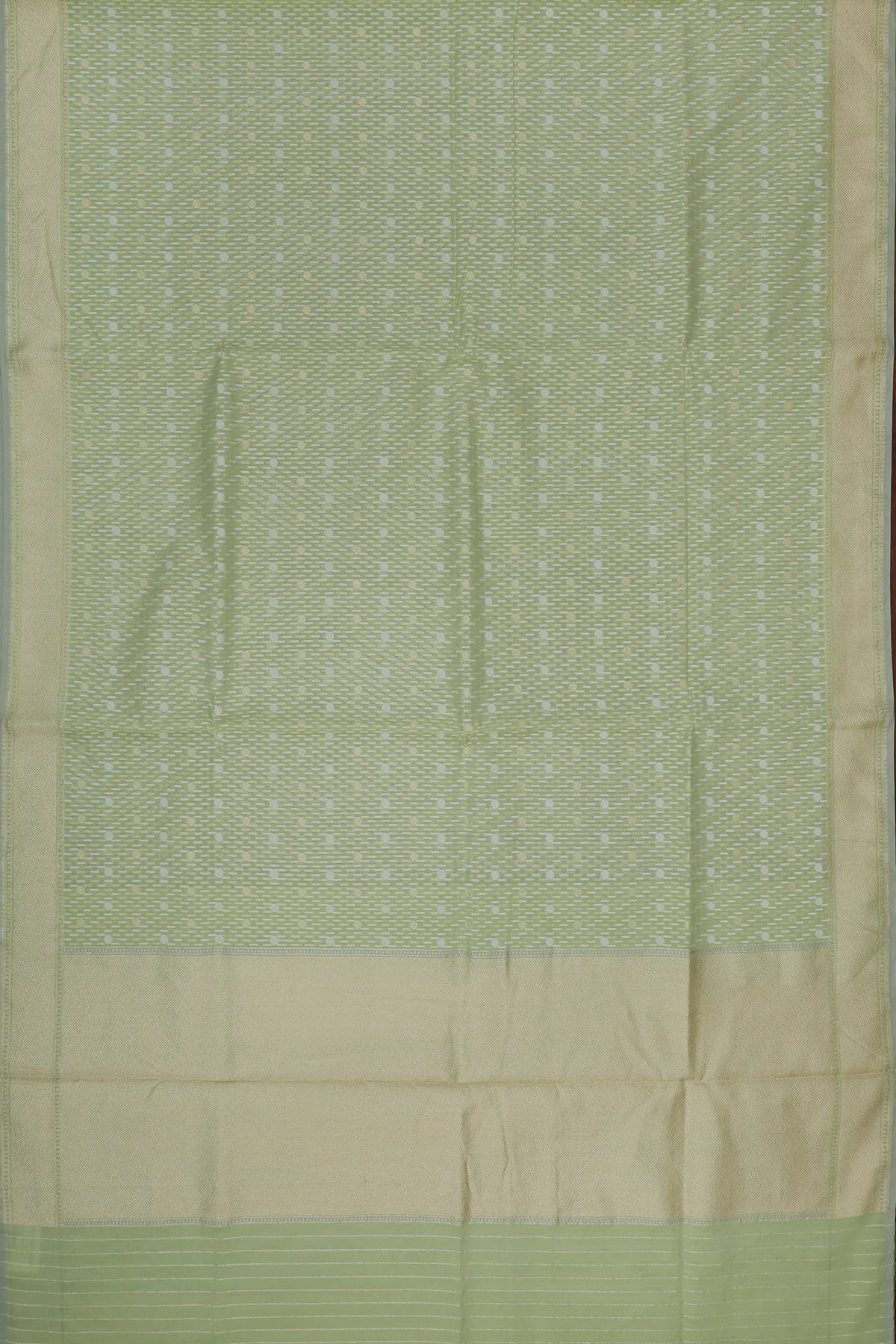 Pista Green Handloom Benarasi Pure Cotton Saree