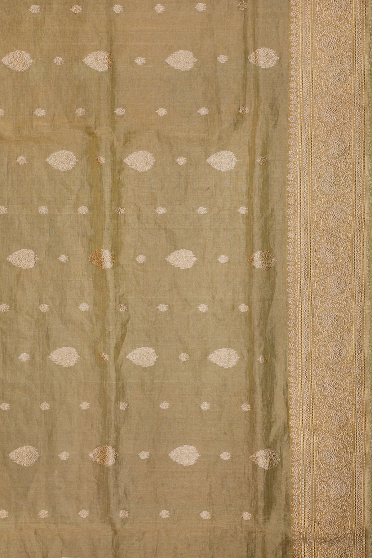 Lavender Handloom Tissue Benarasi Kora Silk Saree