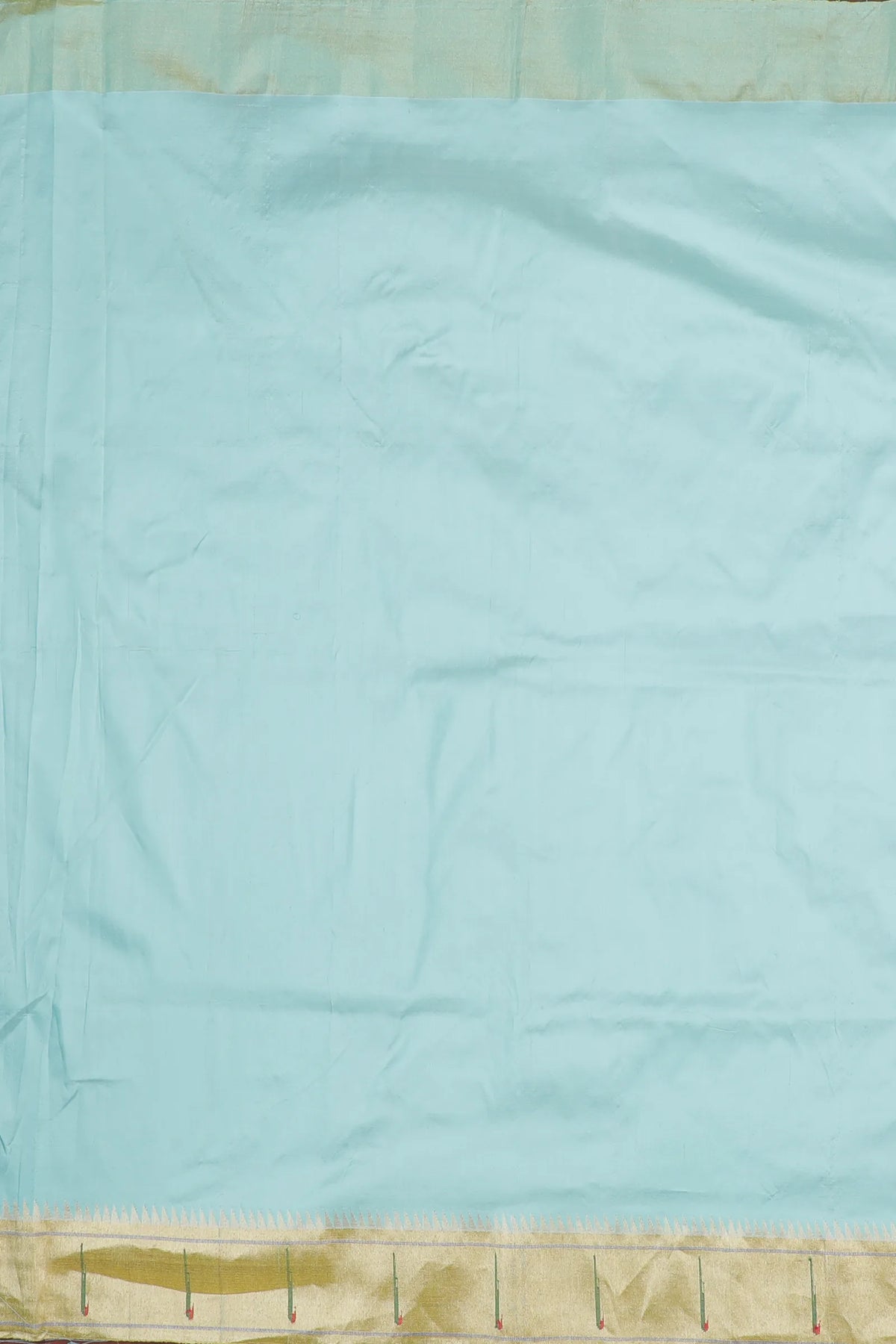 Sea Green Handloom Pure Silk Muniya Paithani Saree