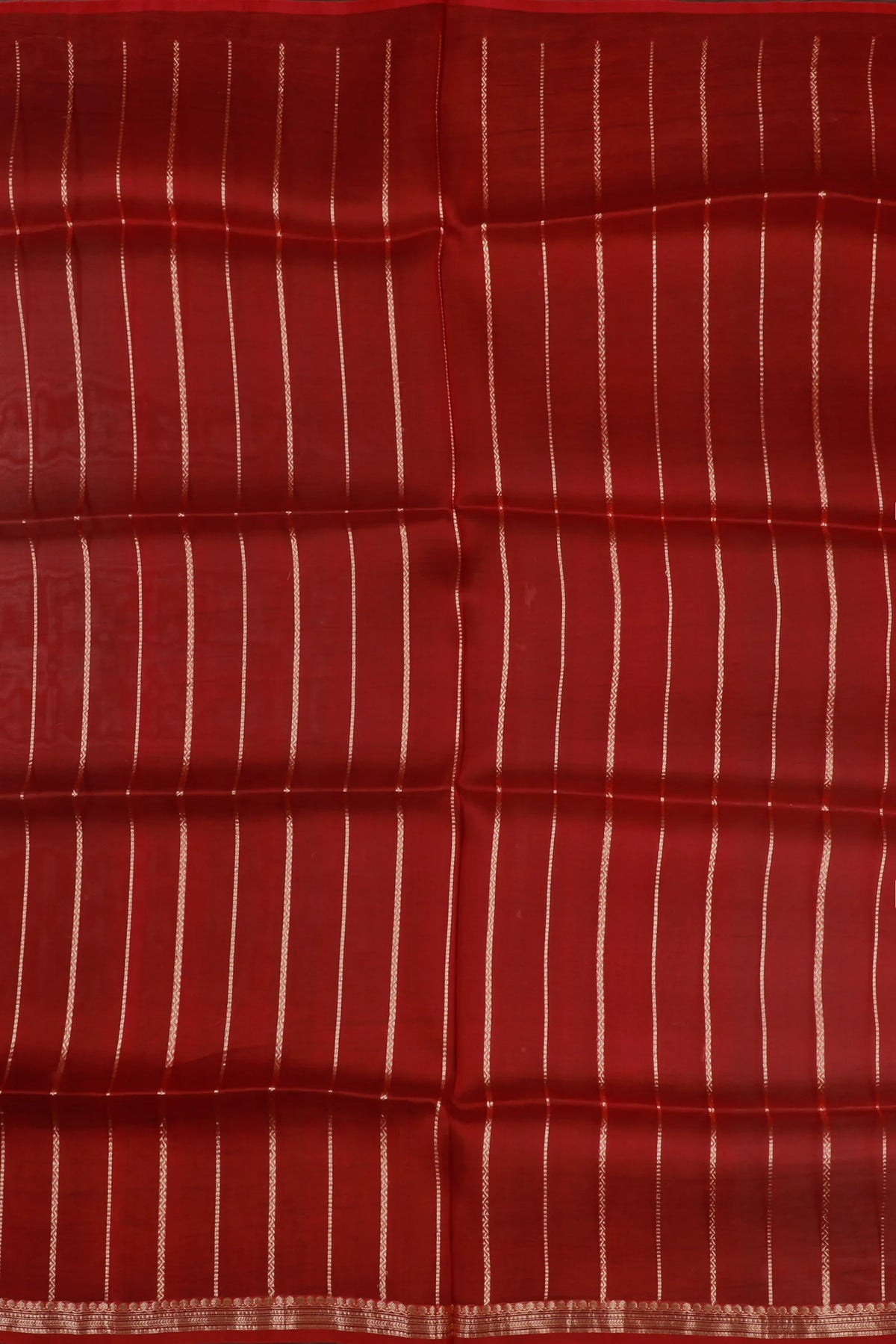 Maroon Handloom Benarasi Kora Silk Saree