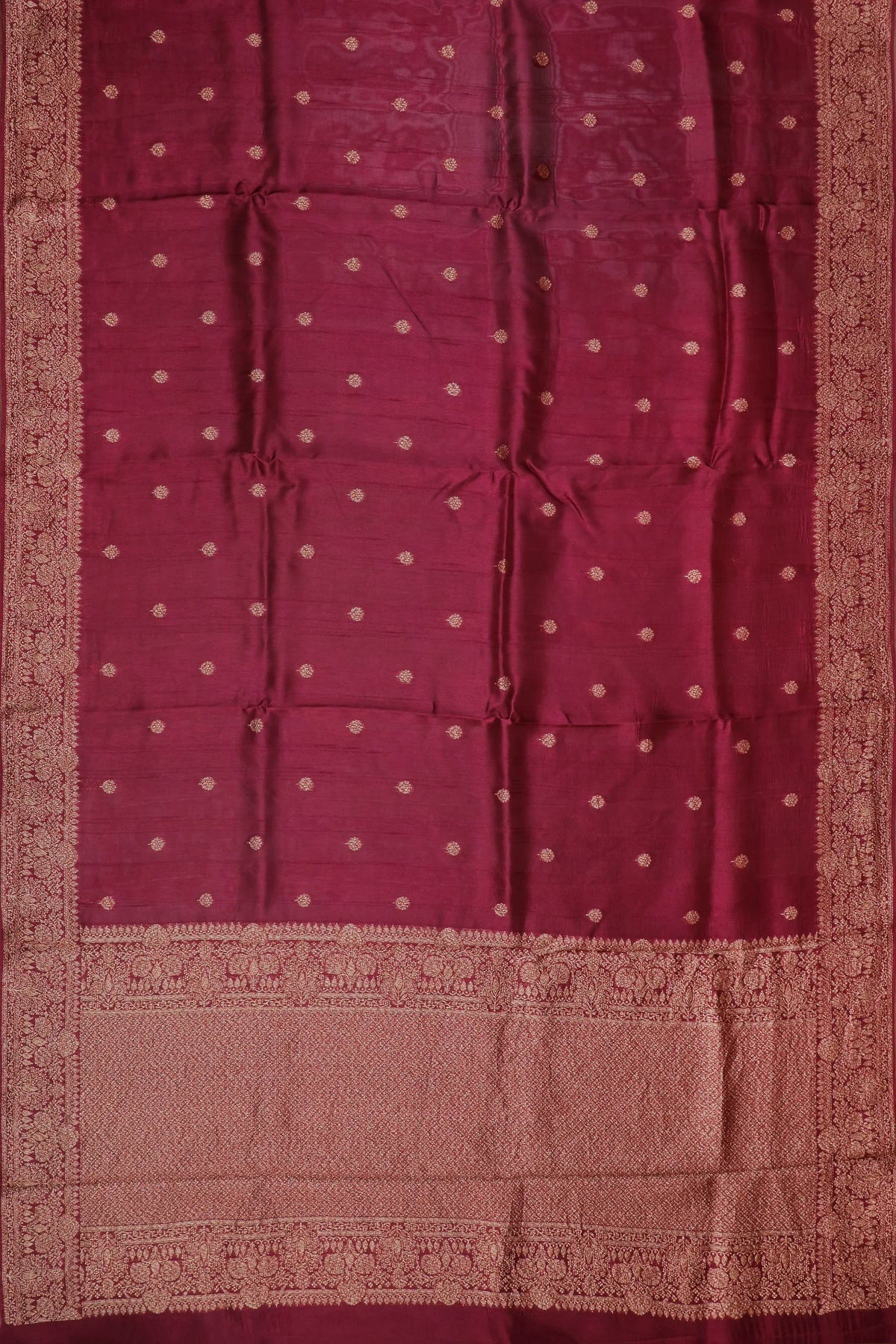 Purple Powerloom Tussar Dupion Semi Silk Saree