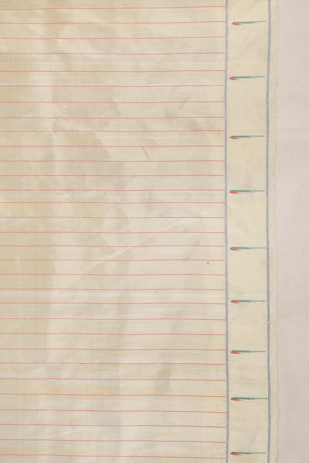 Ivory Pure Silk Handloom Tissue Paithani Saree
