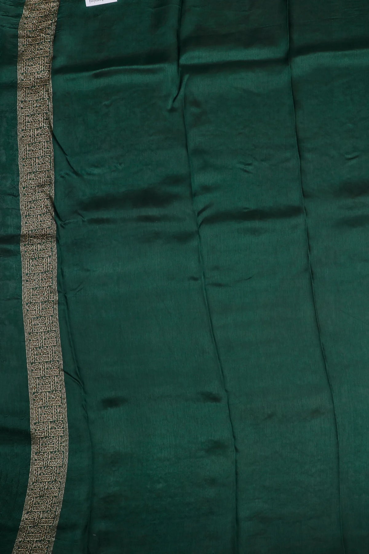 Green Powerloom Tussar Dupion Semi Silk Saree