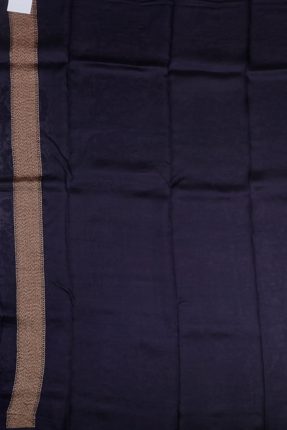 Navy Blue Powerloom Tussar Dupion Semi Silk Saree