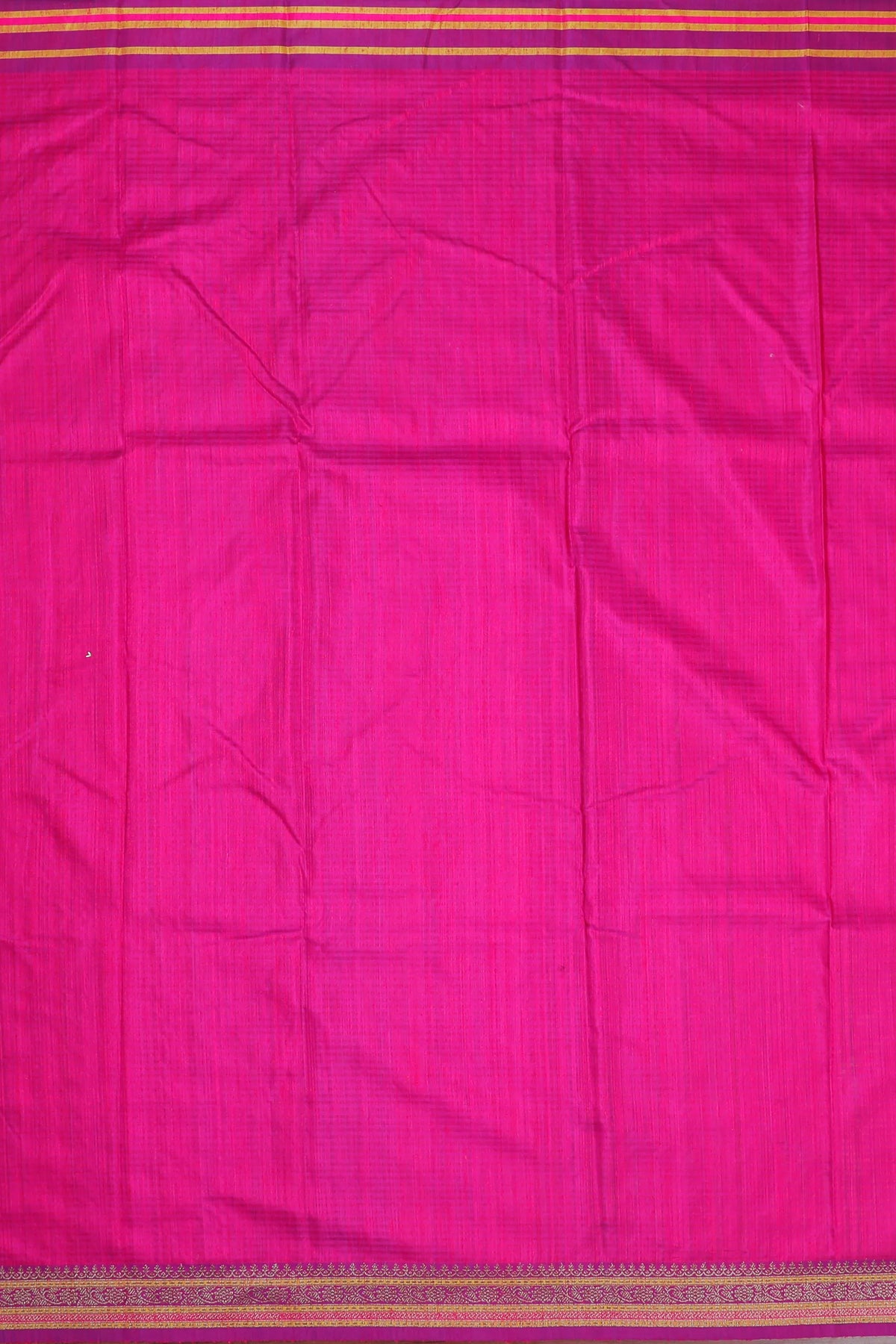Purple Handloom Benarasi Dupion Ahimsa Silk Saree - Kadhua Weave
