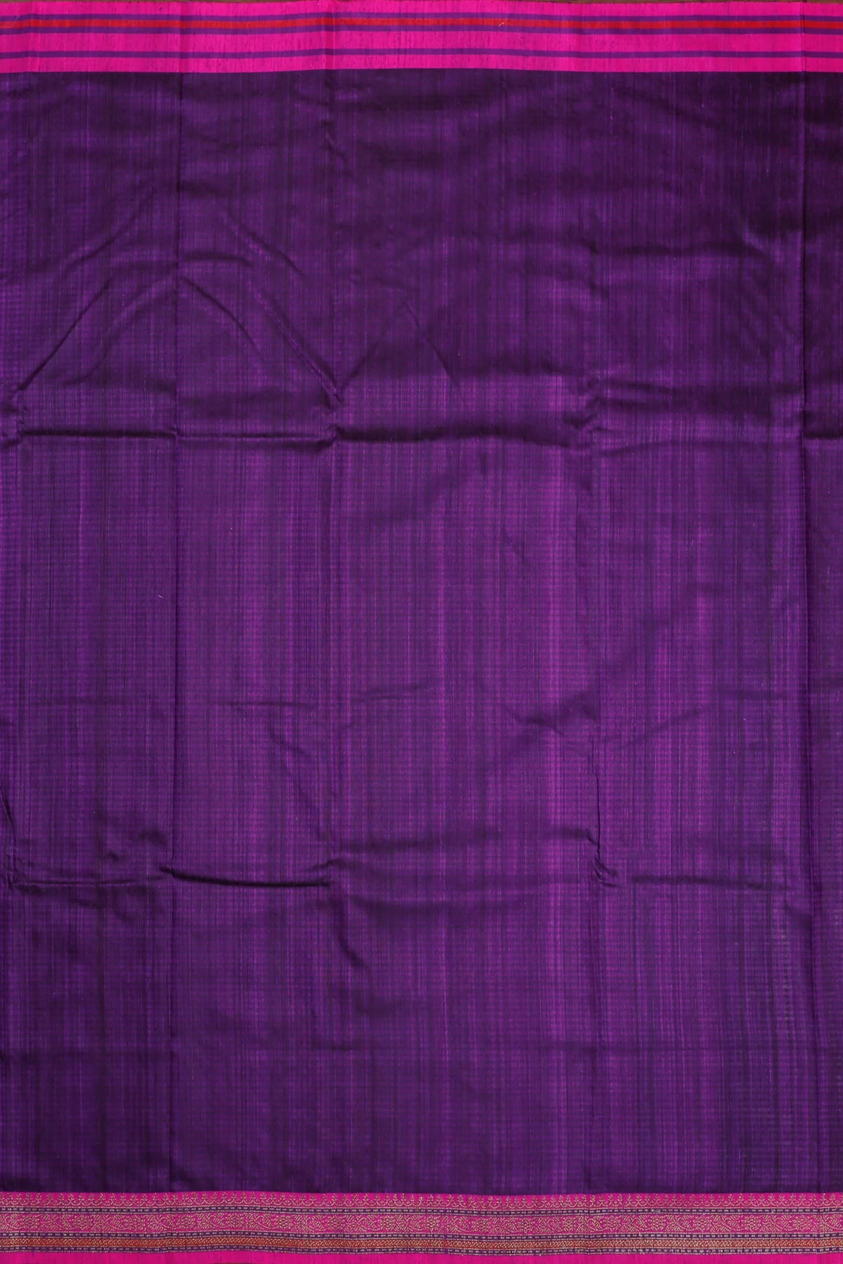 Purple Handloom Benarasi Dupion Ahimsa Silk Saree - Kadhua Weave