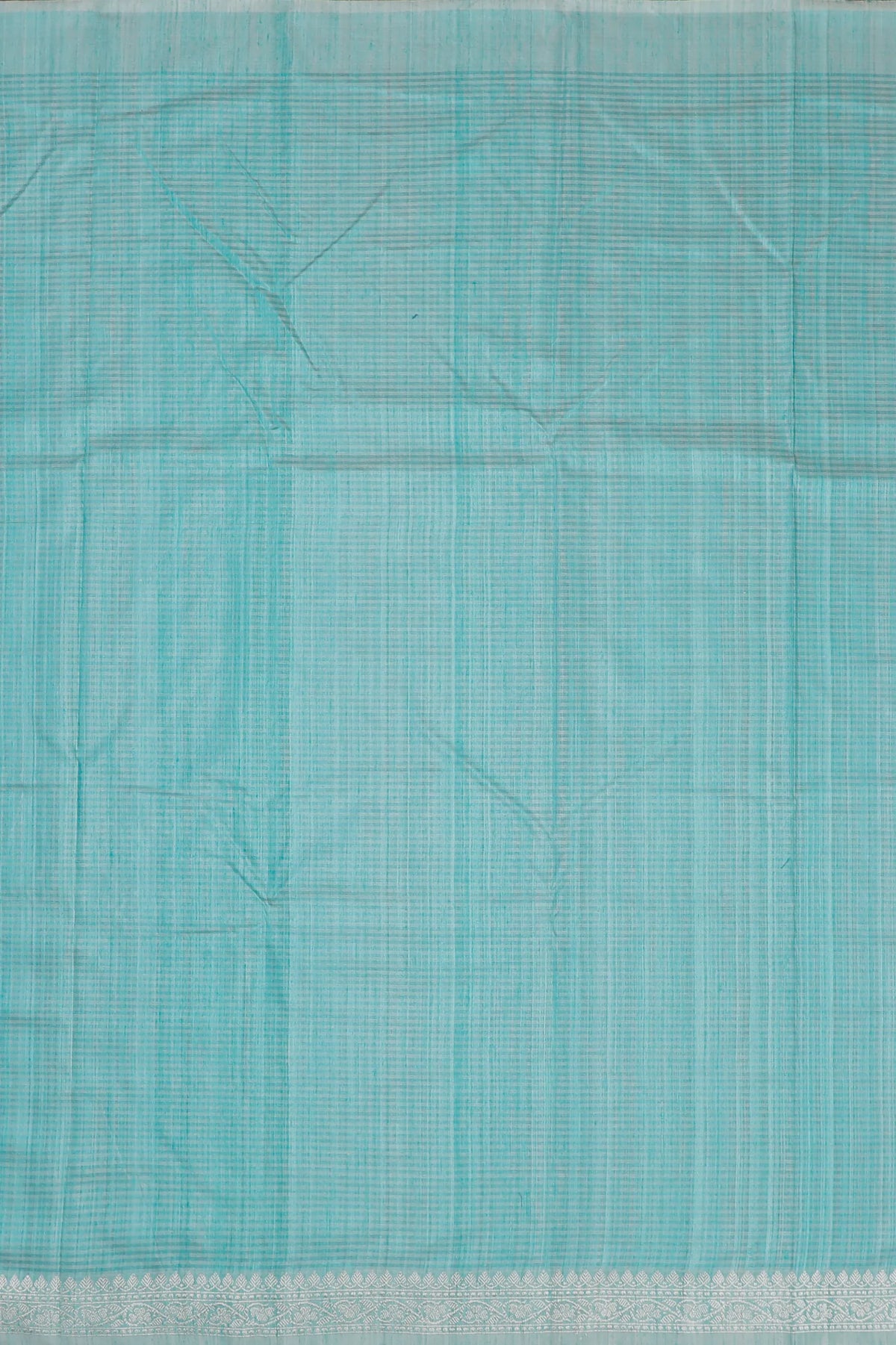 Sky Blue Handloom Benarasi Dupion Ahimsa Silk Saree - Kadhua Weave