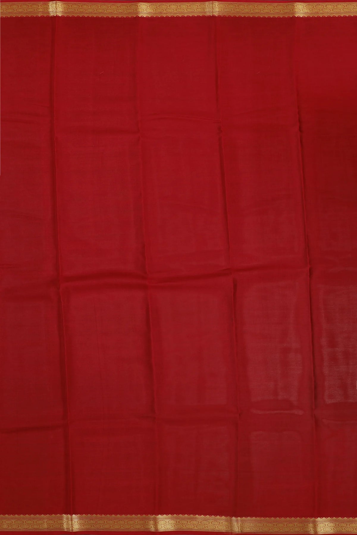 Peach Powerloom Mysore Crepe Saree