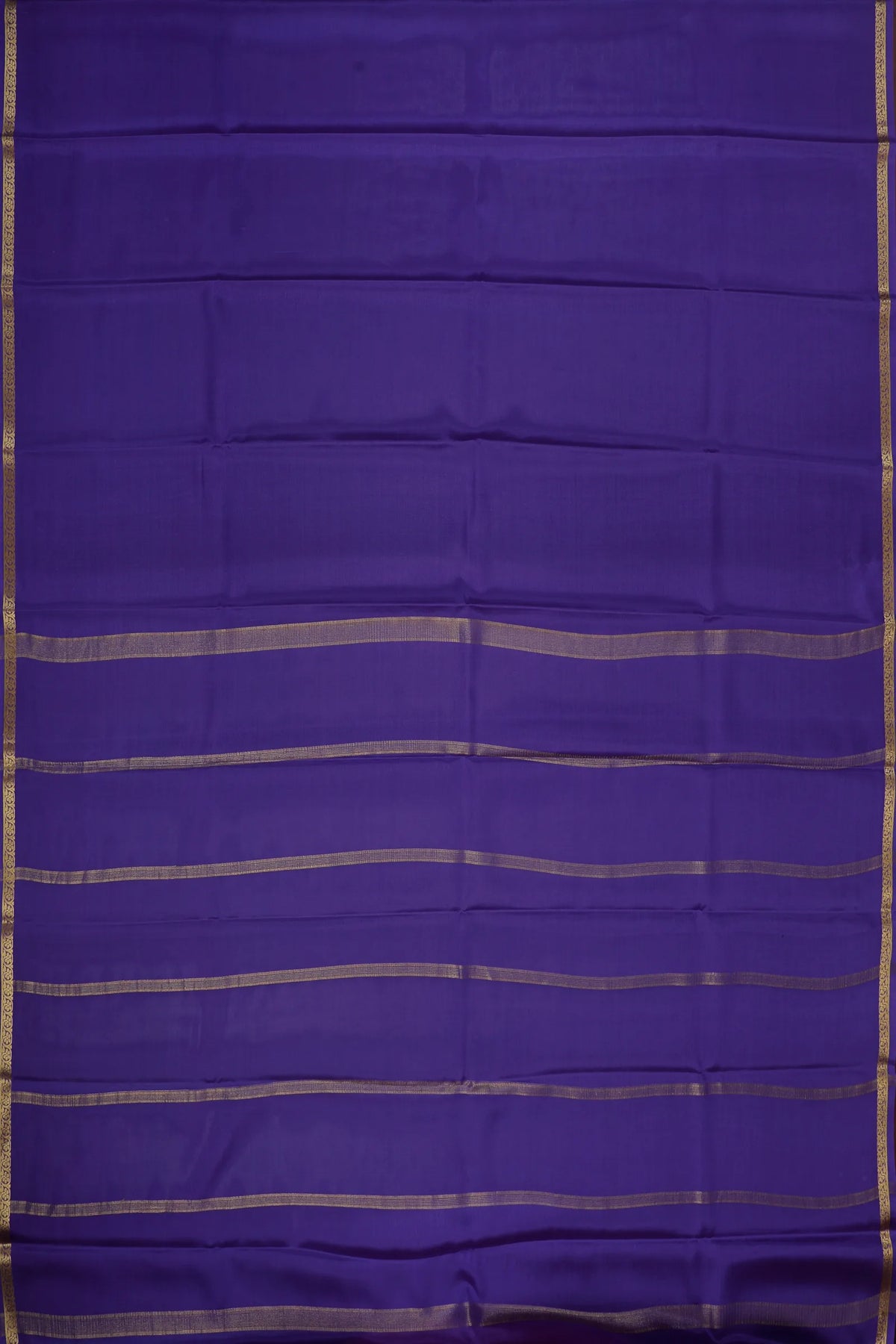 Dark Lavender Powerloom Mysore Crepe Saree