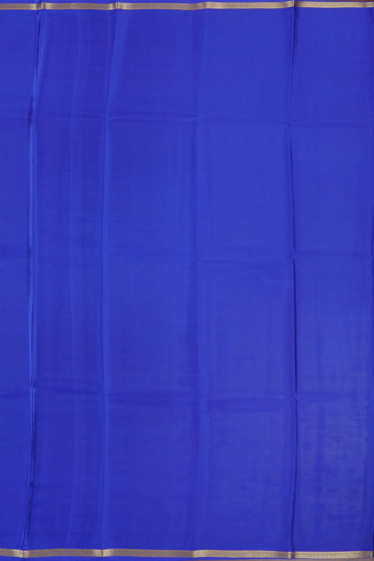 Ink Blue Powerloom Mysore Crepe Saree