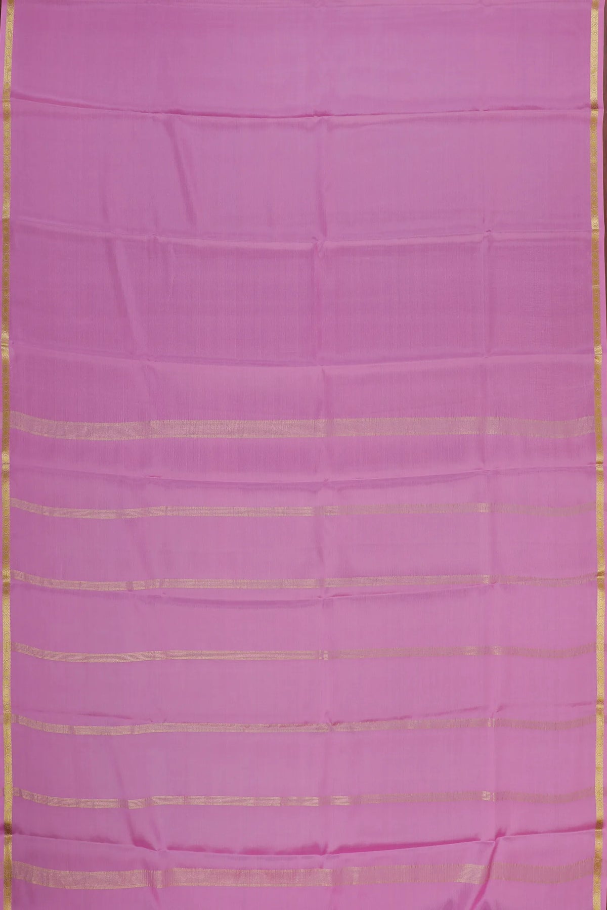 Neon Pink Powerloom Mysore Crepe Saree