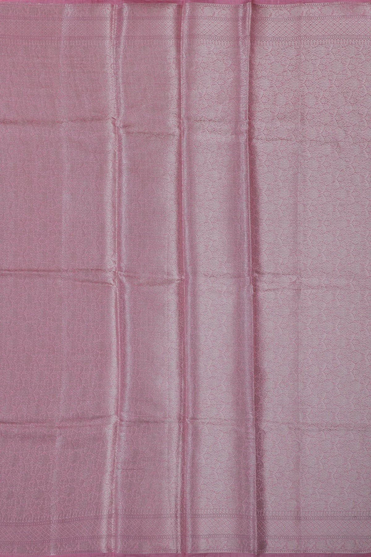 Pink Powerloom Benarasi Cotton Saree