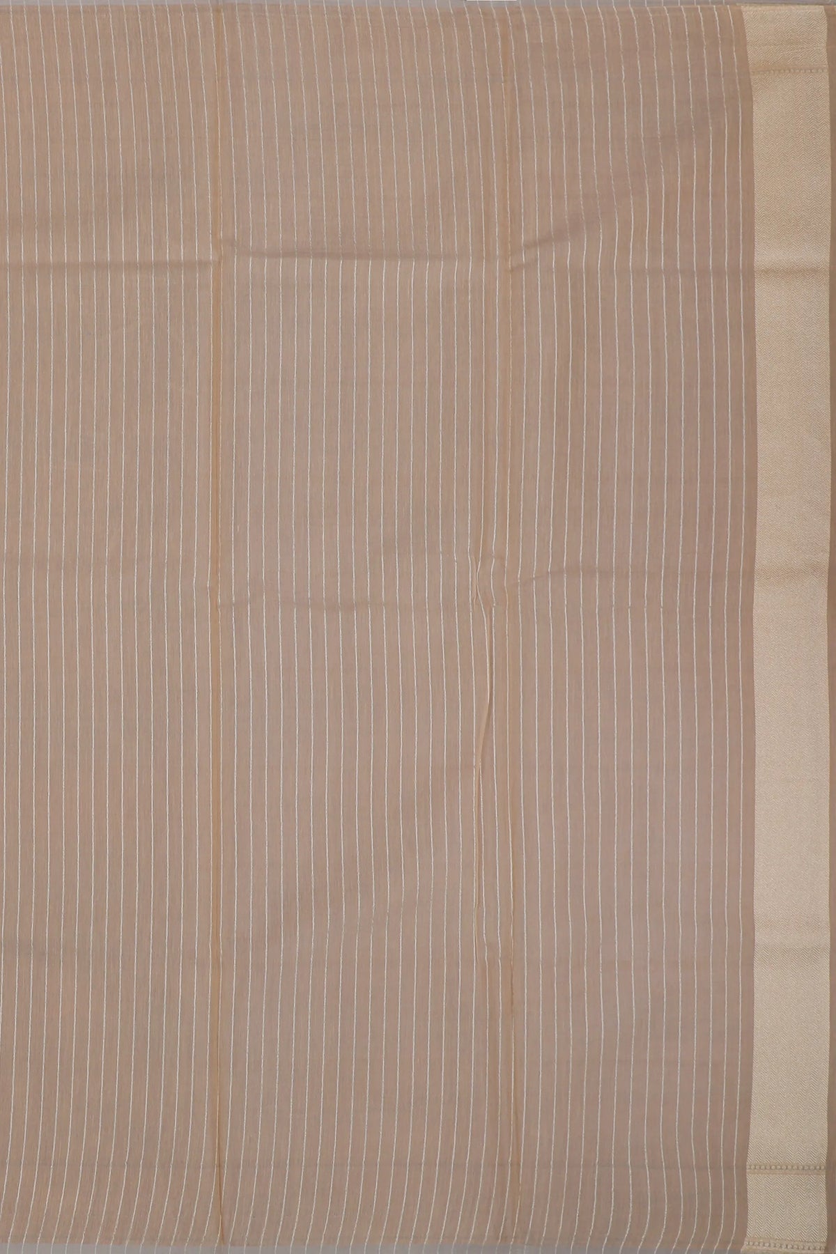 Ivory Powerloom Cotton Jamdani Saree