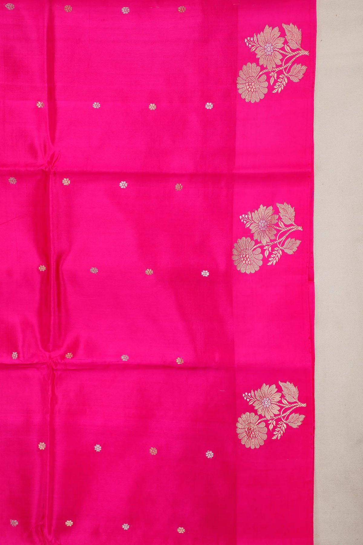 Pink Pure Silk Handloom Mashru Benarasi Saree