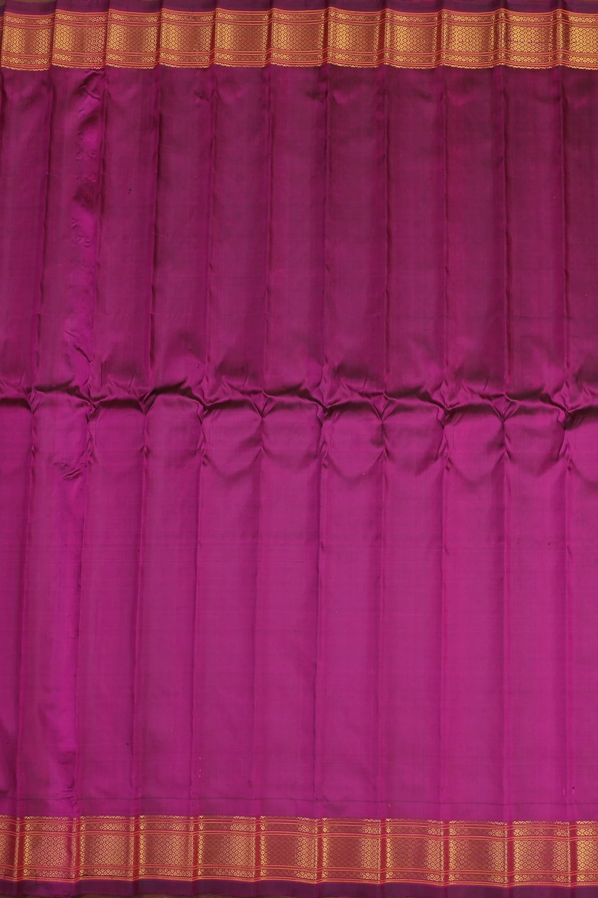 Purple Handloom Pure Silk Gadwal Saree - Kalanjali Paithani