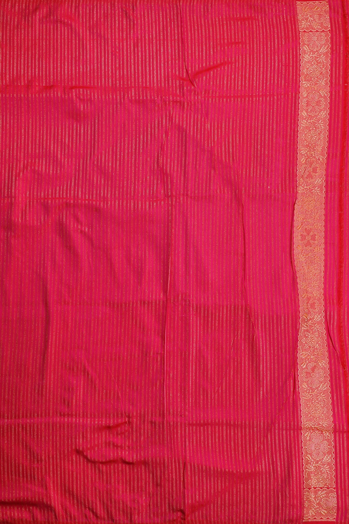 Raani Pink Handloom Benarasi Katan Silk Saree