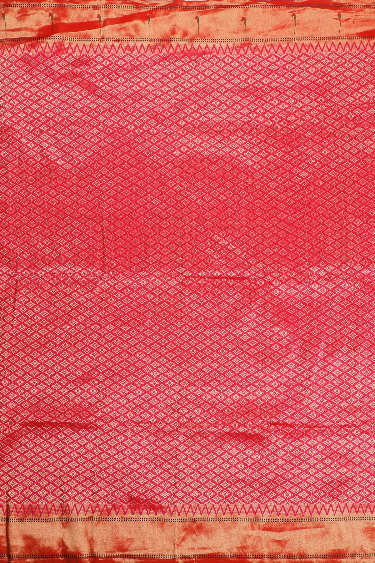 Parrot Green Revival Pure Silk Handloom Paithani with Kadiyal Weave
