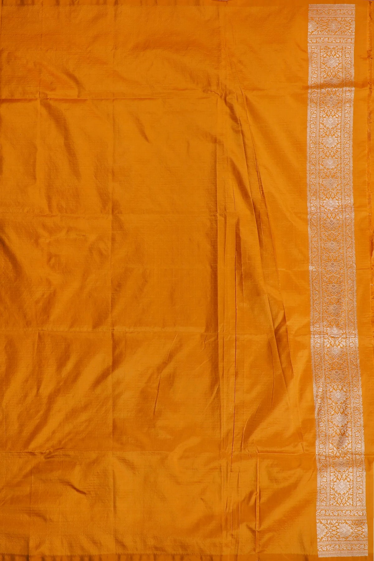 Mango Yellow Handloom Benarasi Katan Silk Saree