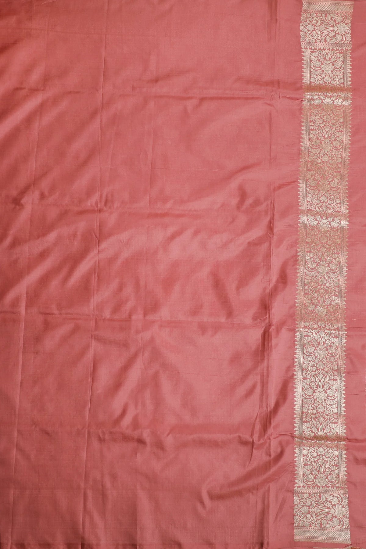 Onion Pink Handloom Benarasi Katan Silk Saree