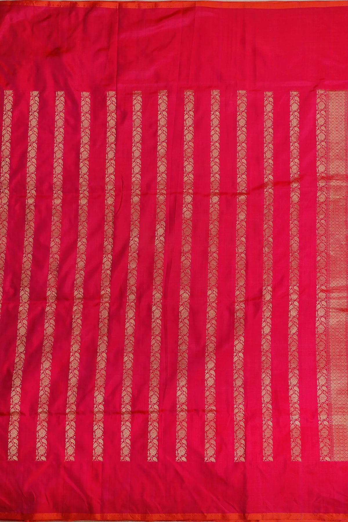 Raani Pink Handloom Benarasi Katan Silk Saree