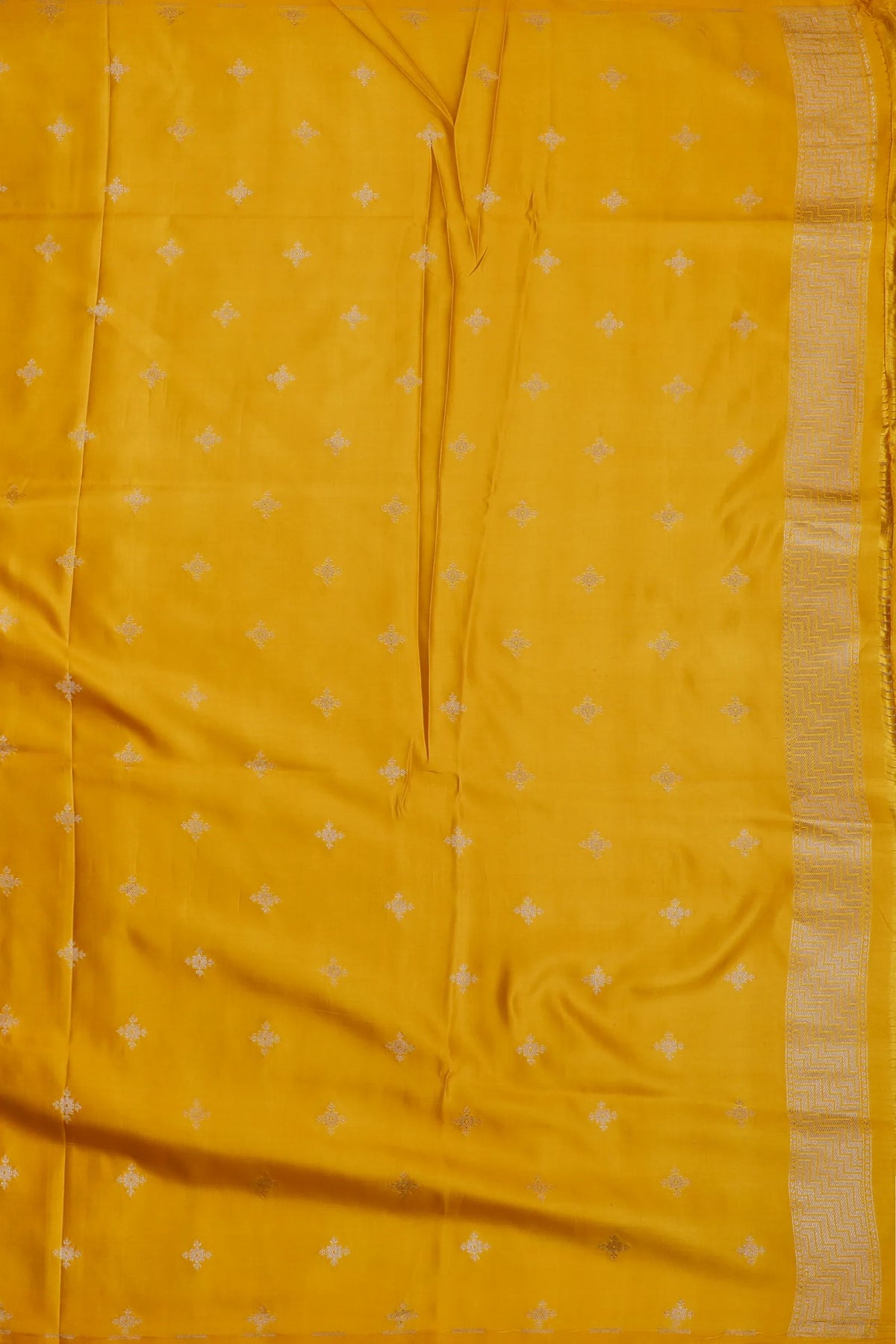Grey Handloom Benarasi Pure Silk Saree with Brocade Weave