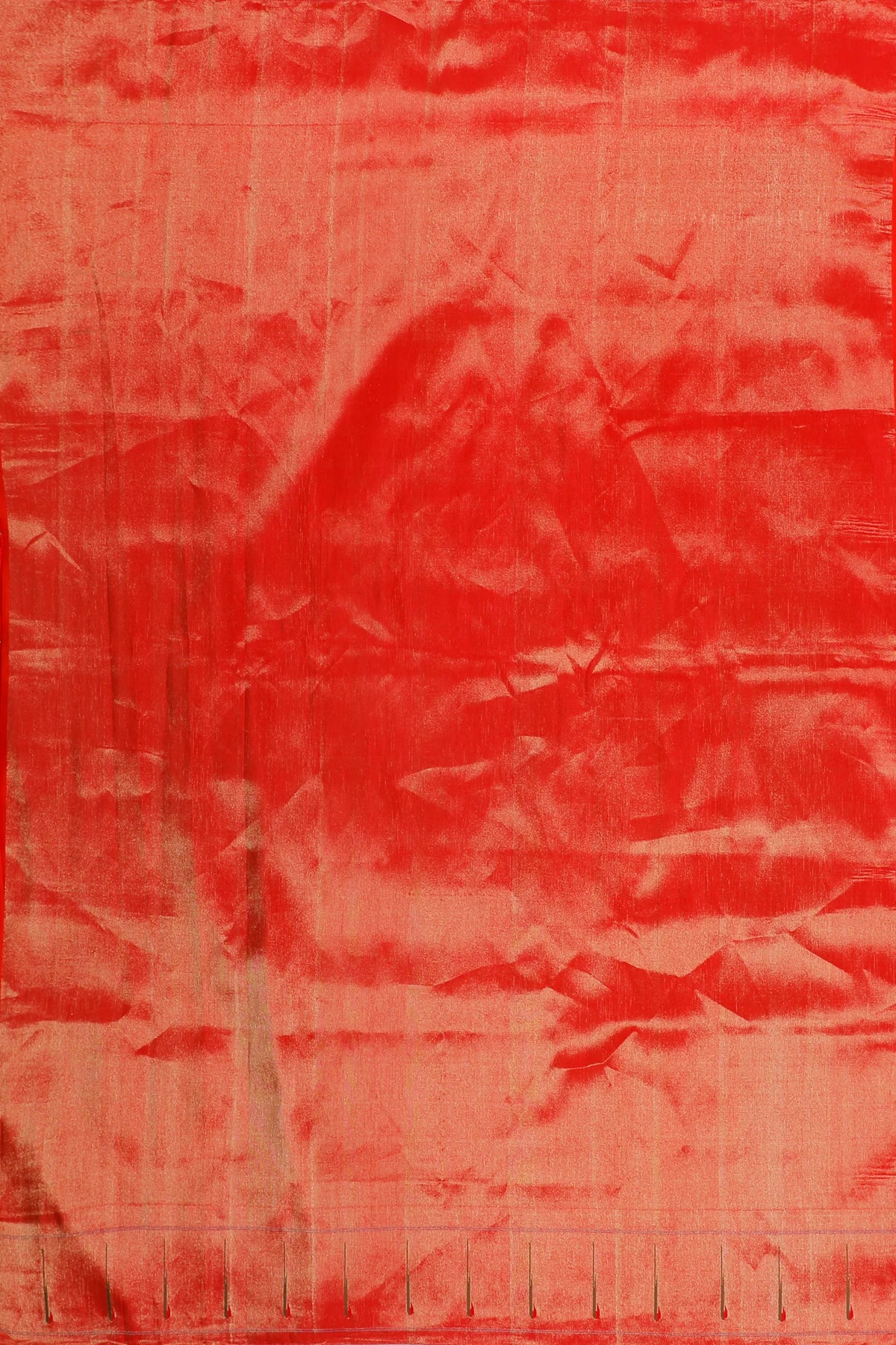 Red Pure Silk Handloom Tissue Paithani Saree with Muniya Pallu