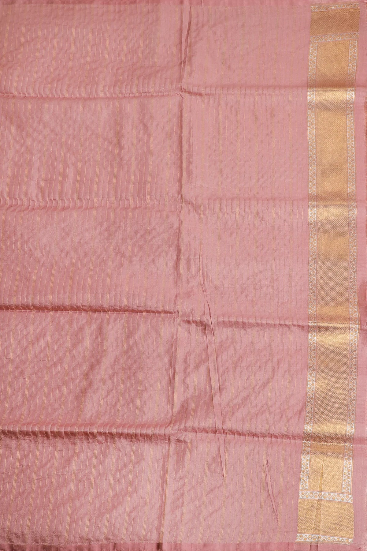 Baby Pink Handloom Benarasi Brocade Katan Silk Saree