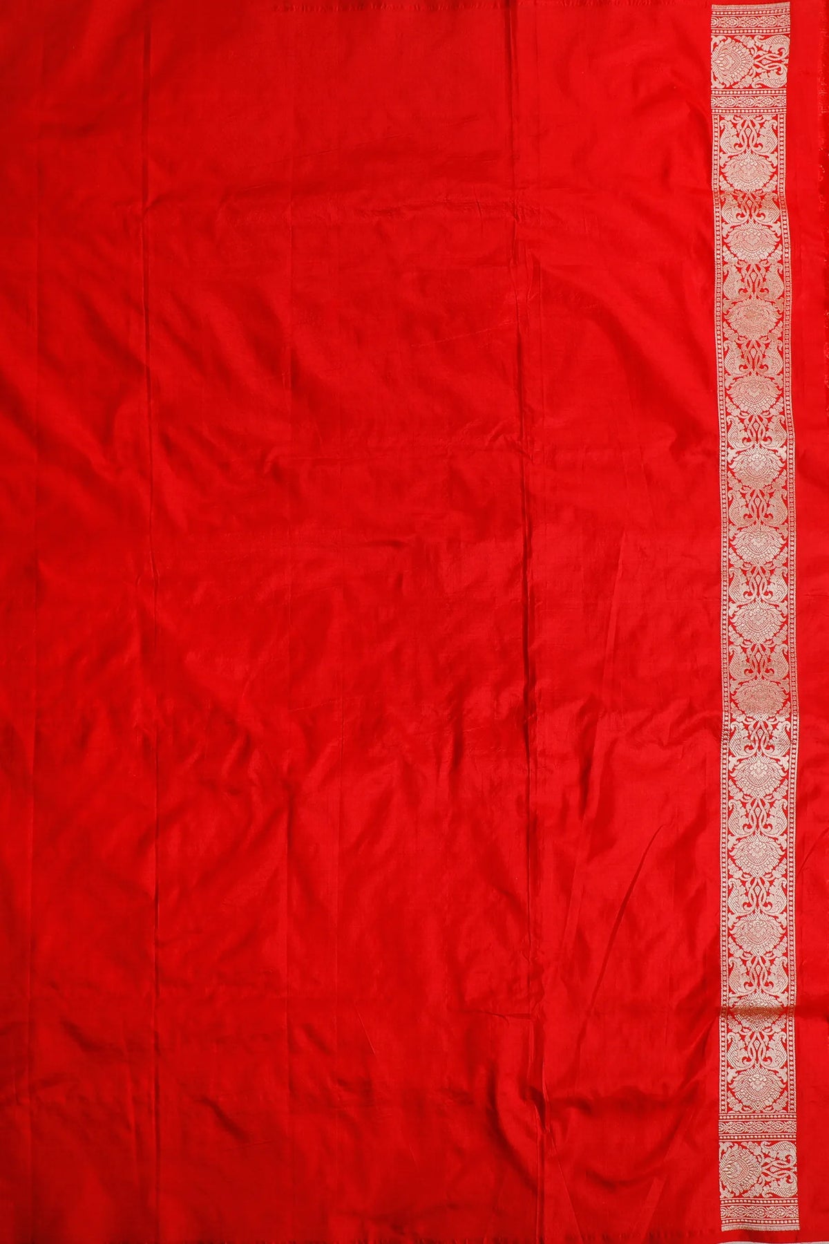 Red Handloom Benarasi Katan Silk Saree