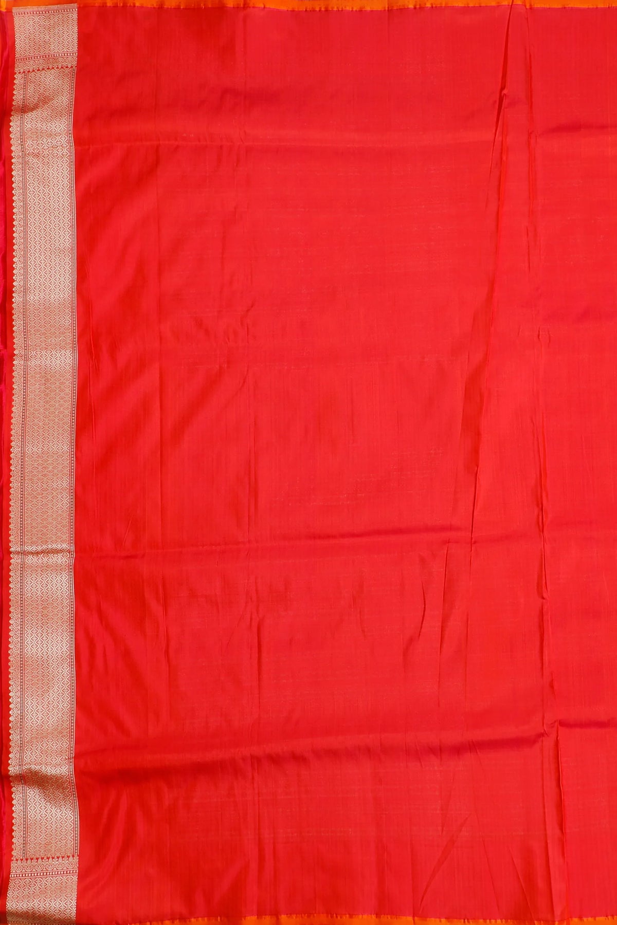 Red Benarasi Katan Pure Silk Saree