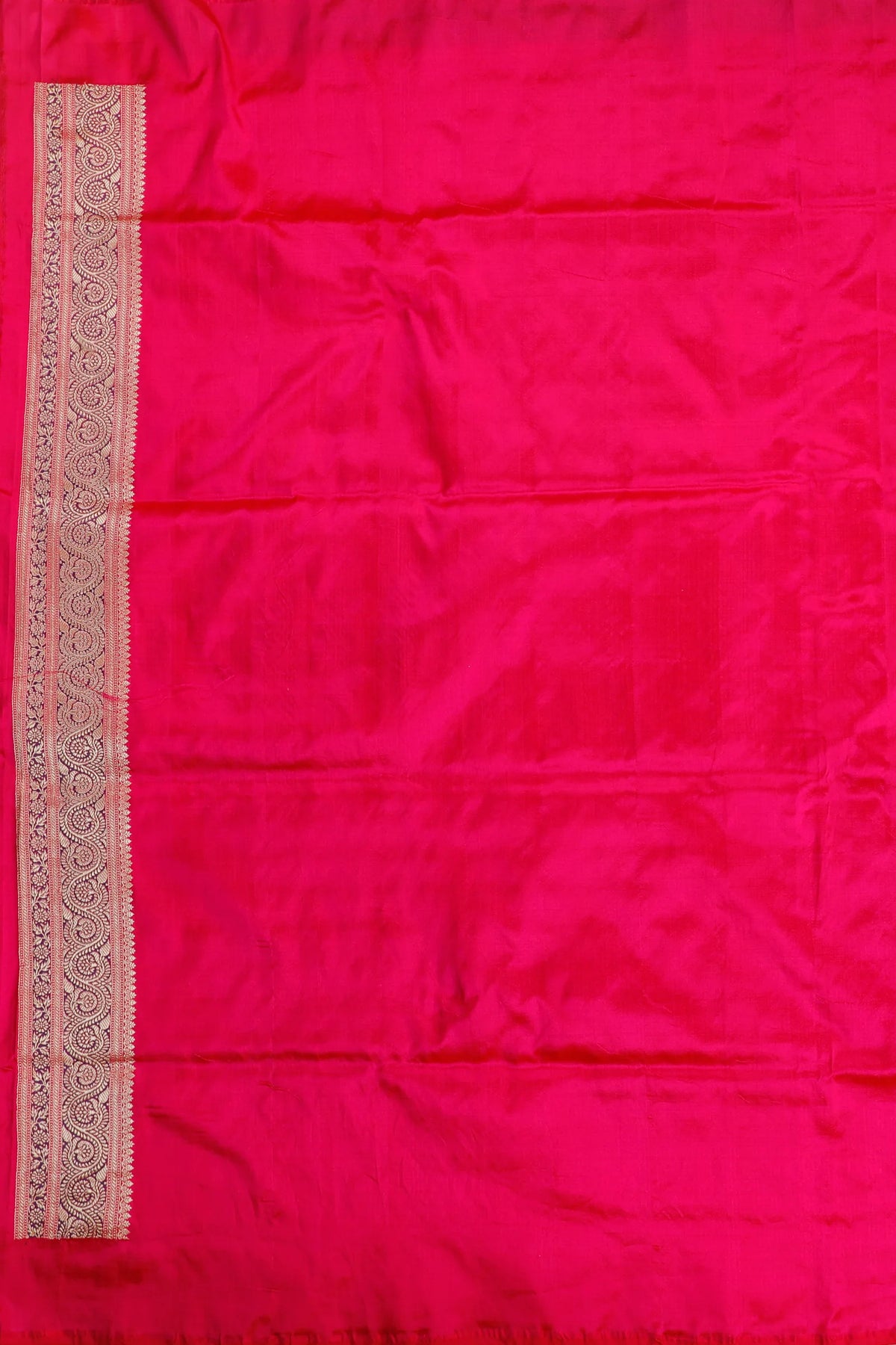 Pink Handloom Real Zari Pure Silk Benarasi Saree