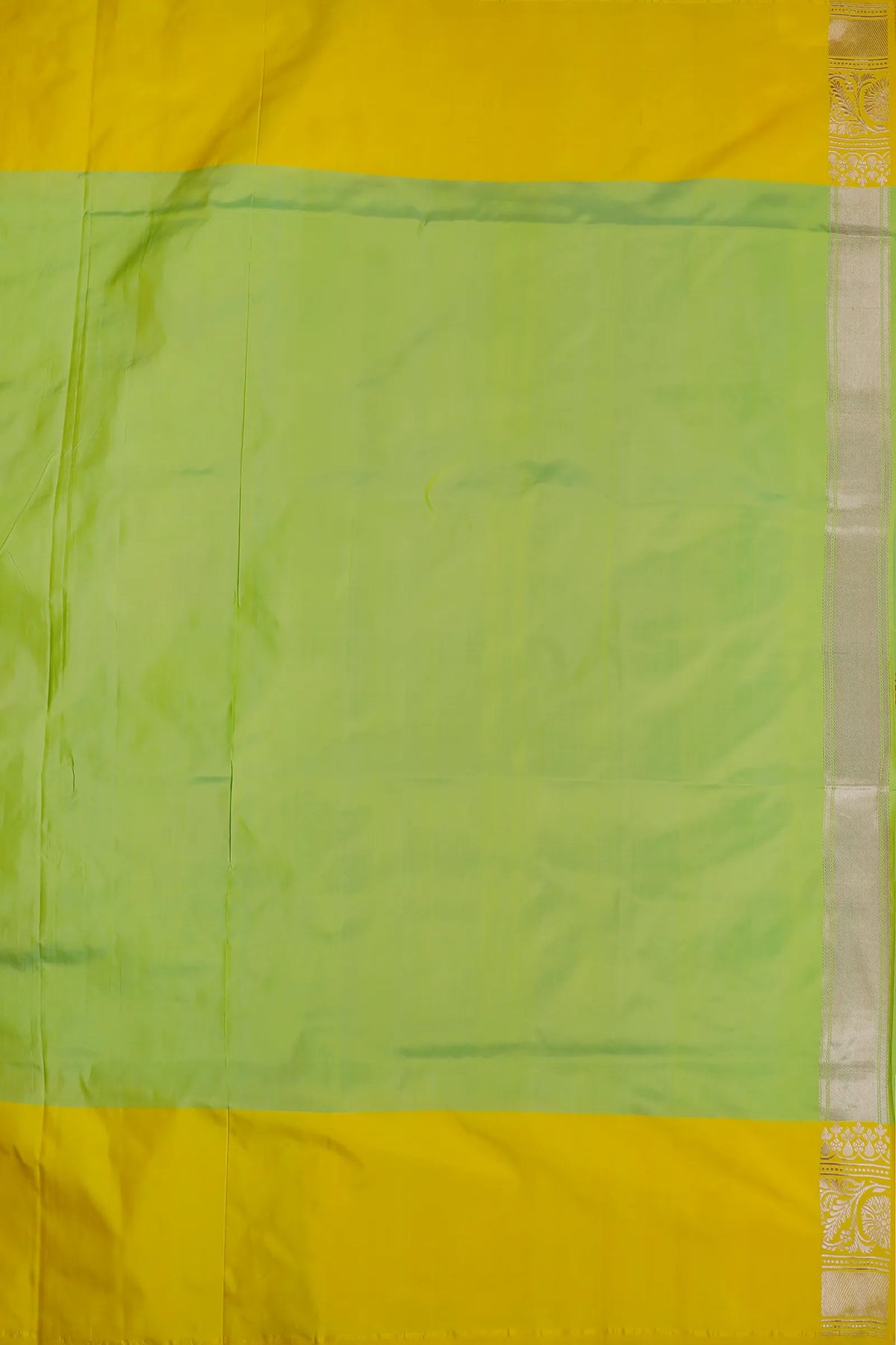 Parrot Green Benarasi Katan Pure Silk Saree