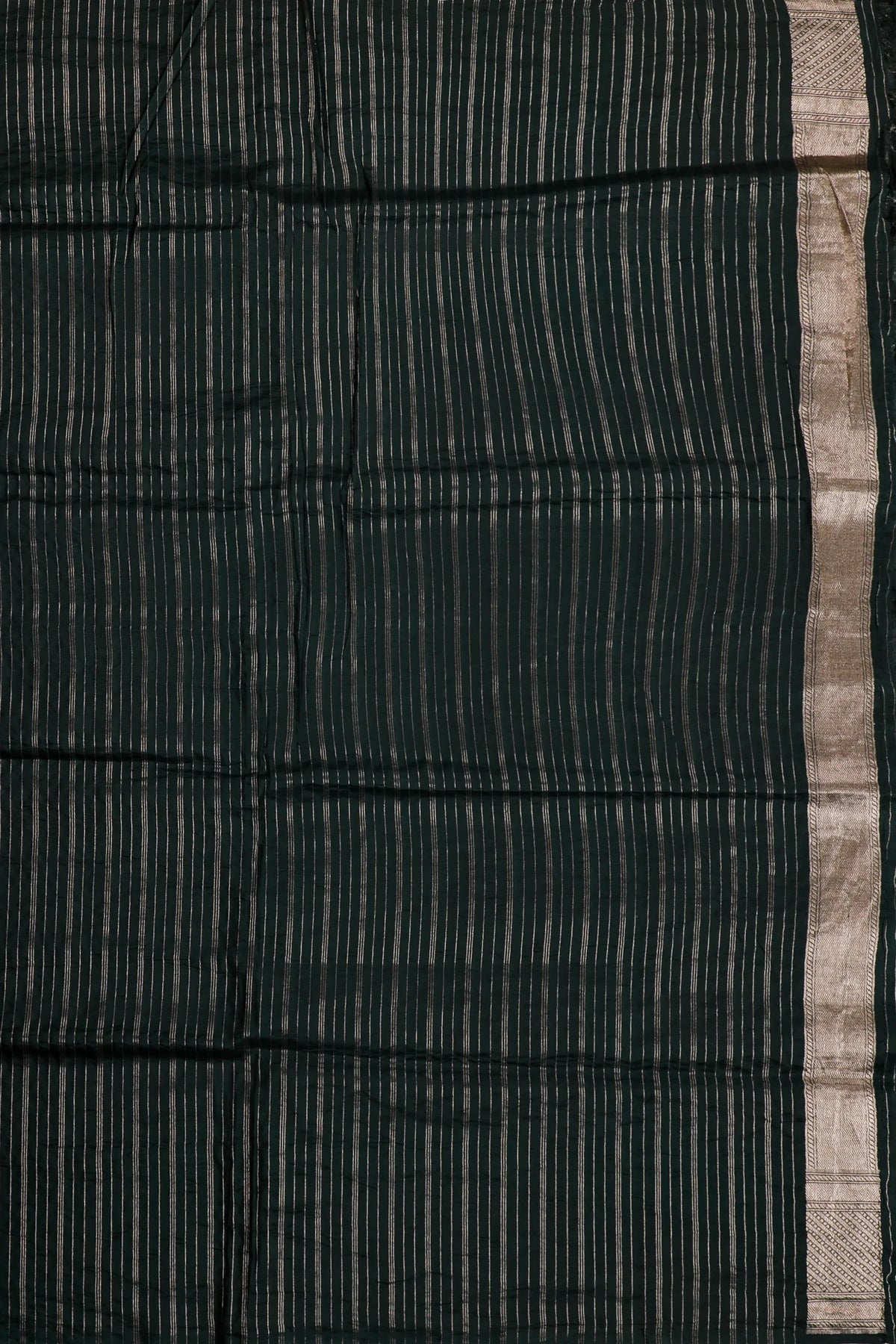 Dark Green Benarasi Katan Pure Silk Saree