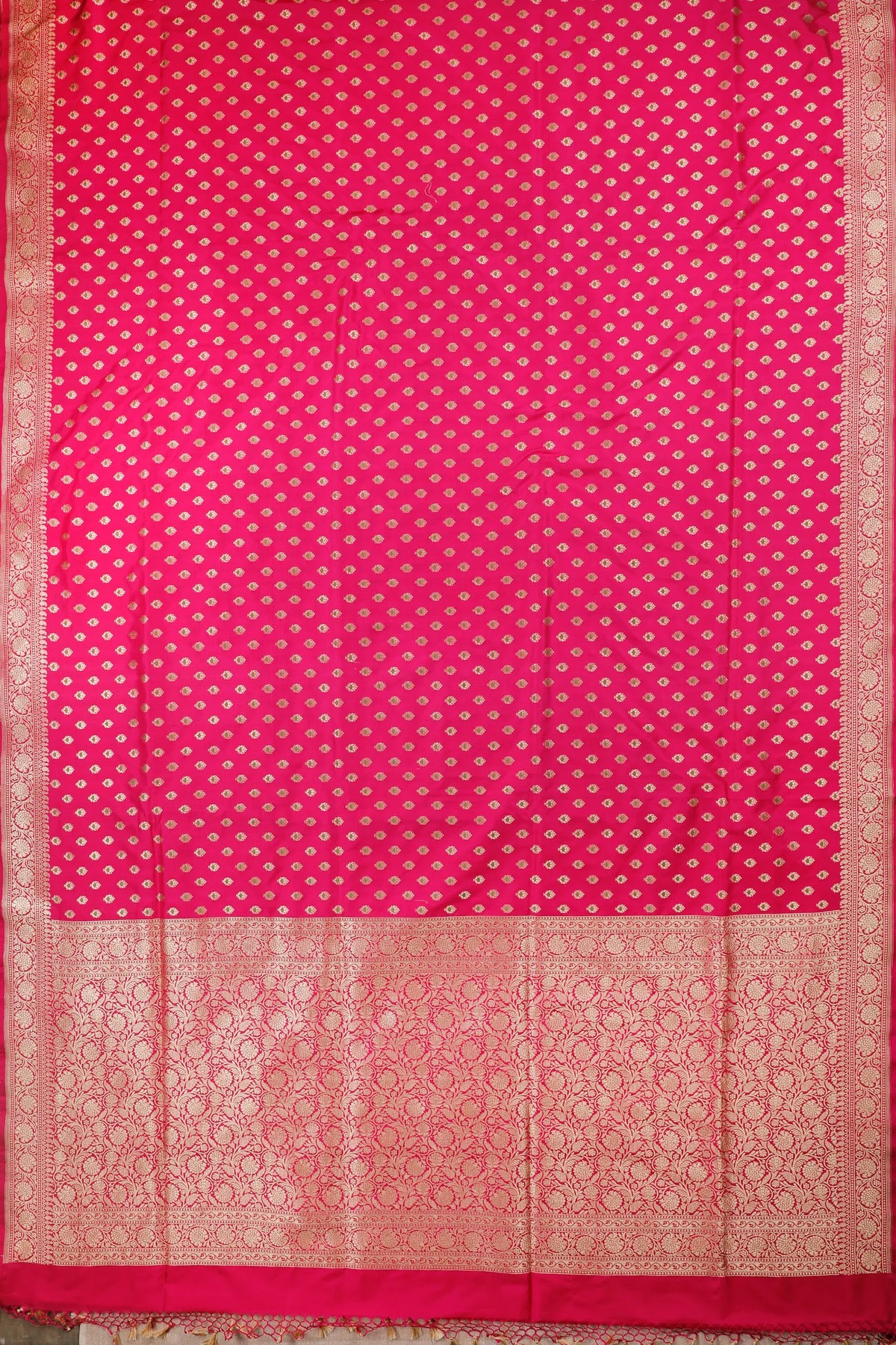 Red Handloom Benarasi Katan Silk Saree