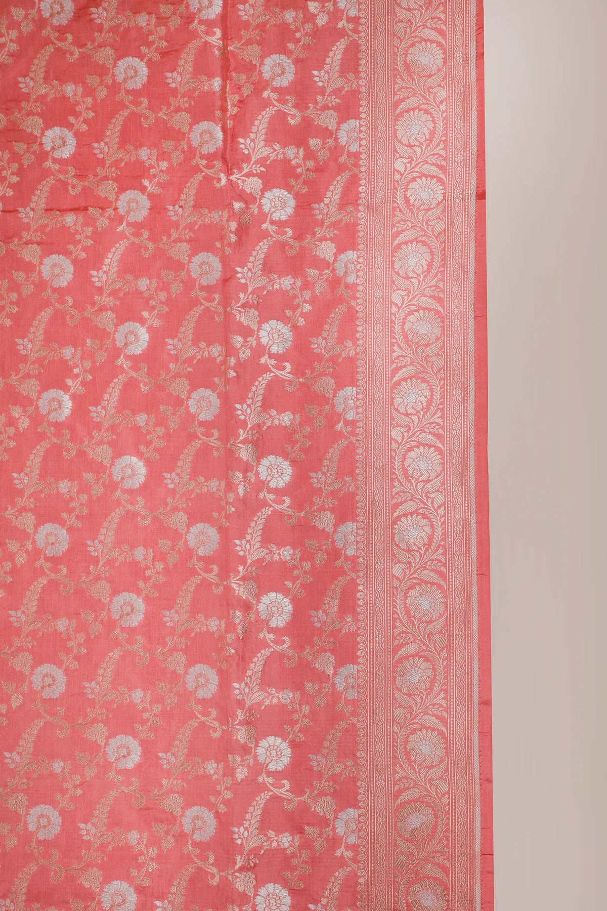 Baby Pink Handloom Benarasi Katan Silk Saree