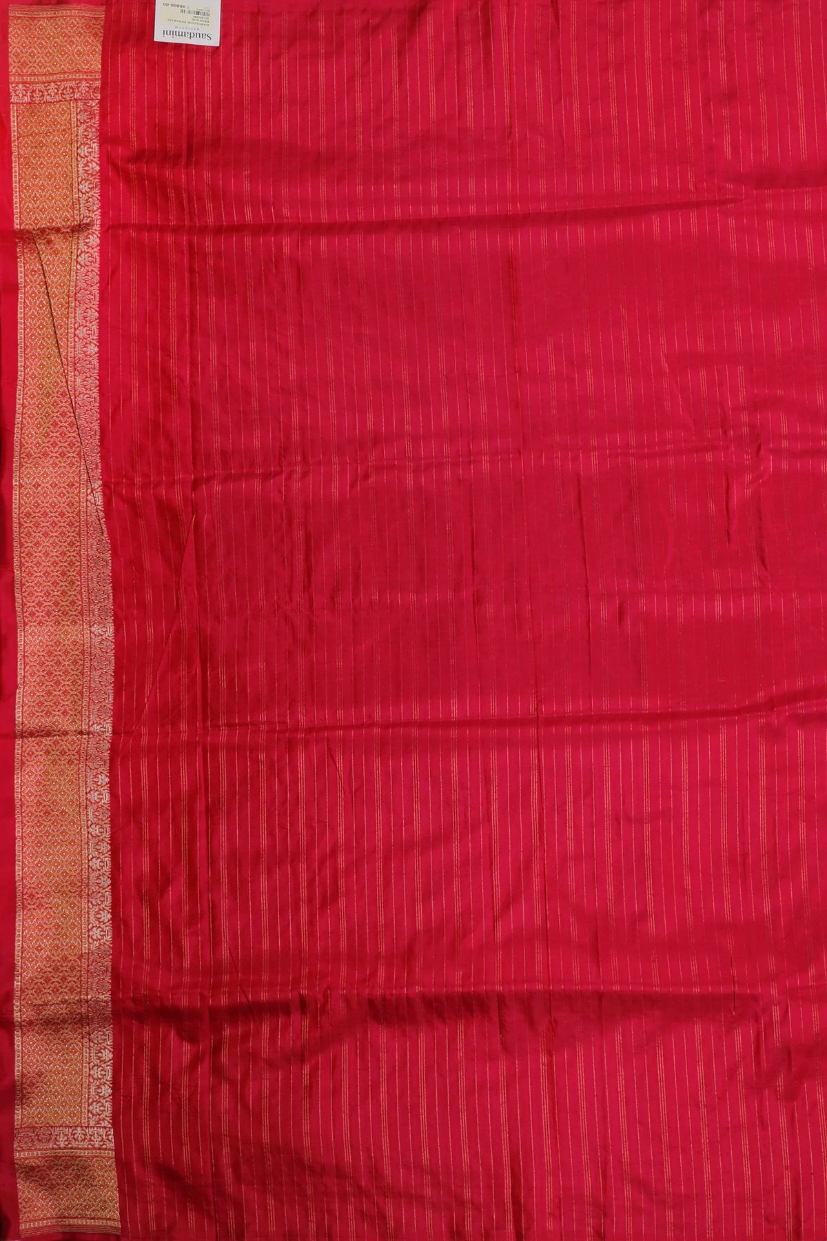 Red Benarasi Katan Pure Silk Saree