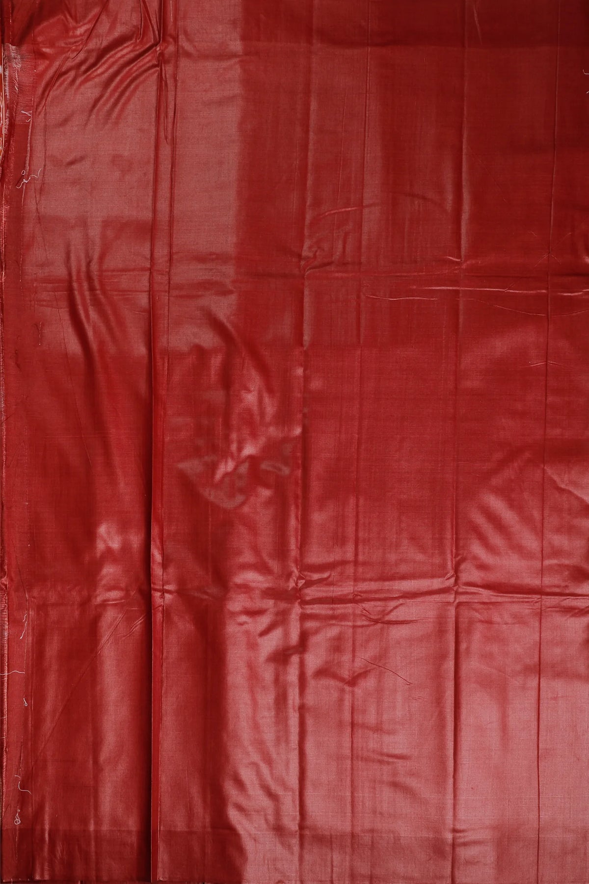 Beige Handloom Tussar Silk Saree with Maroon Temple Border