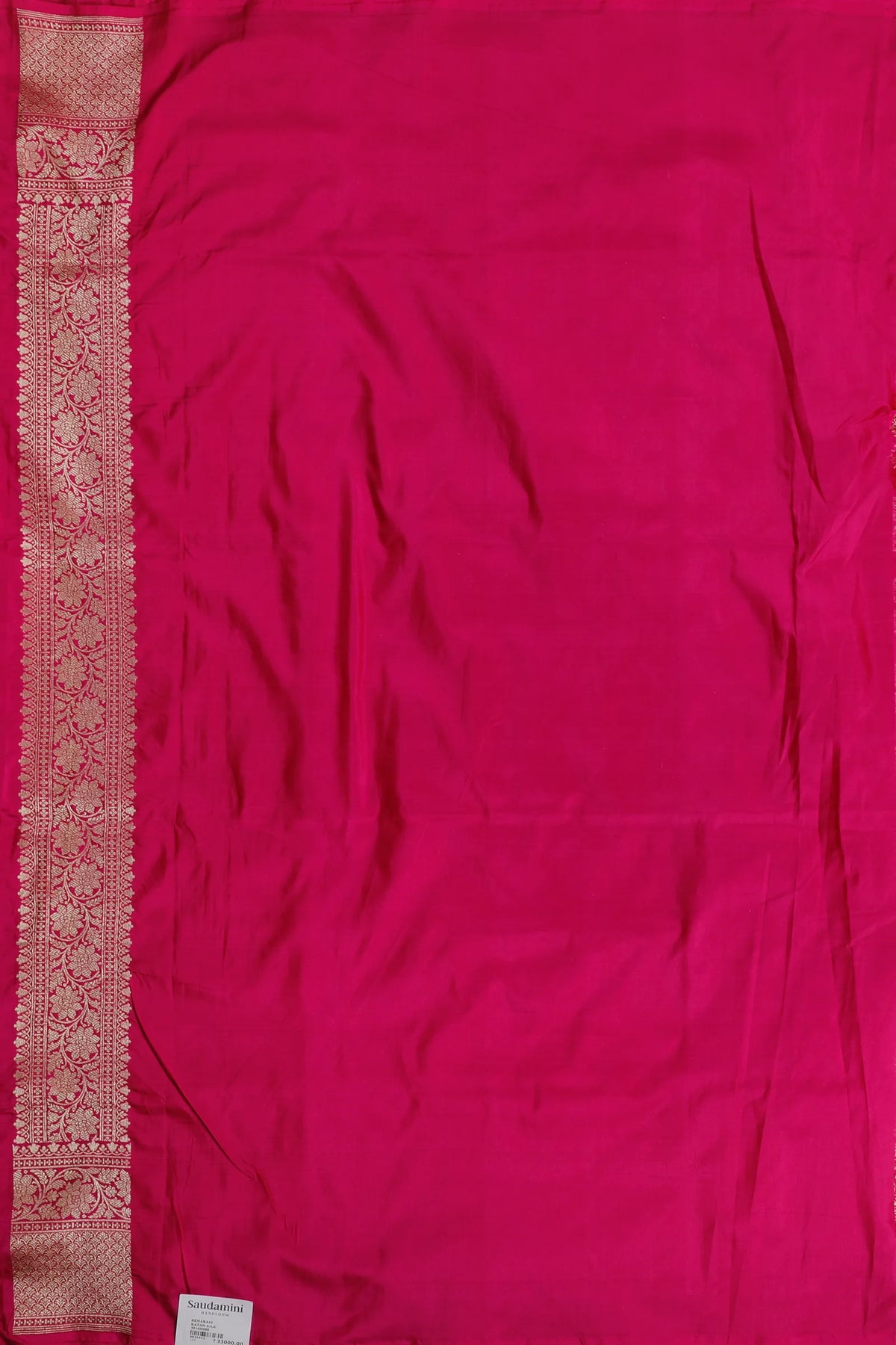Red & Pinl Handloom Benarasi Katan Silk Saree