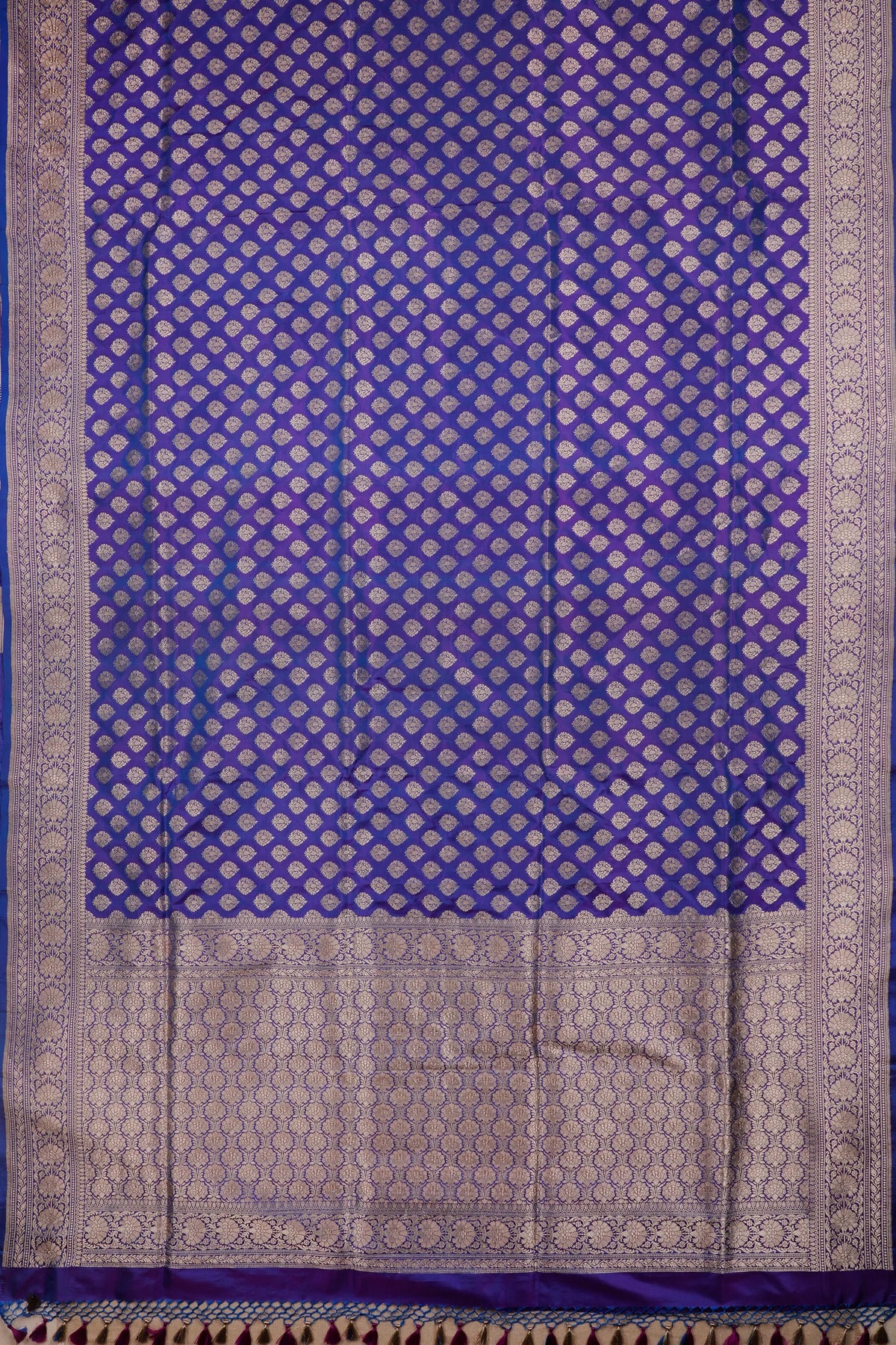 Purple Handloom Benarasi Katan Silk Saree