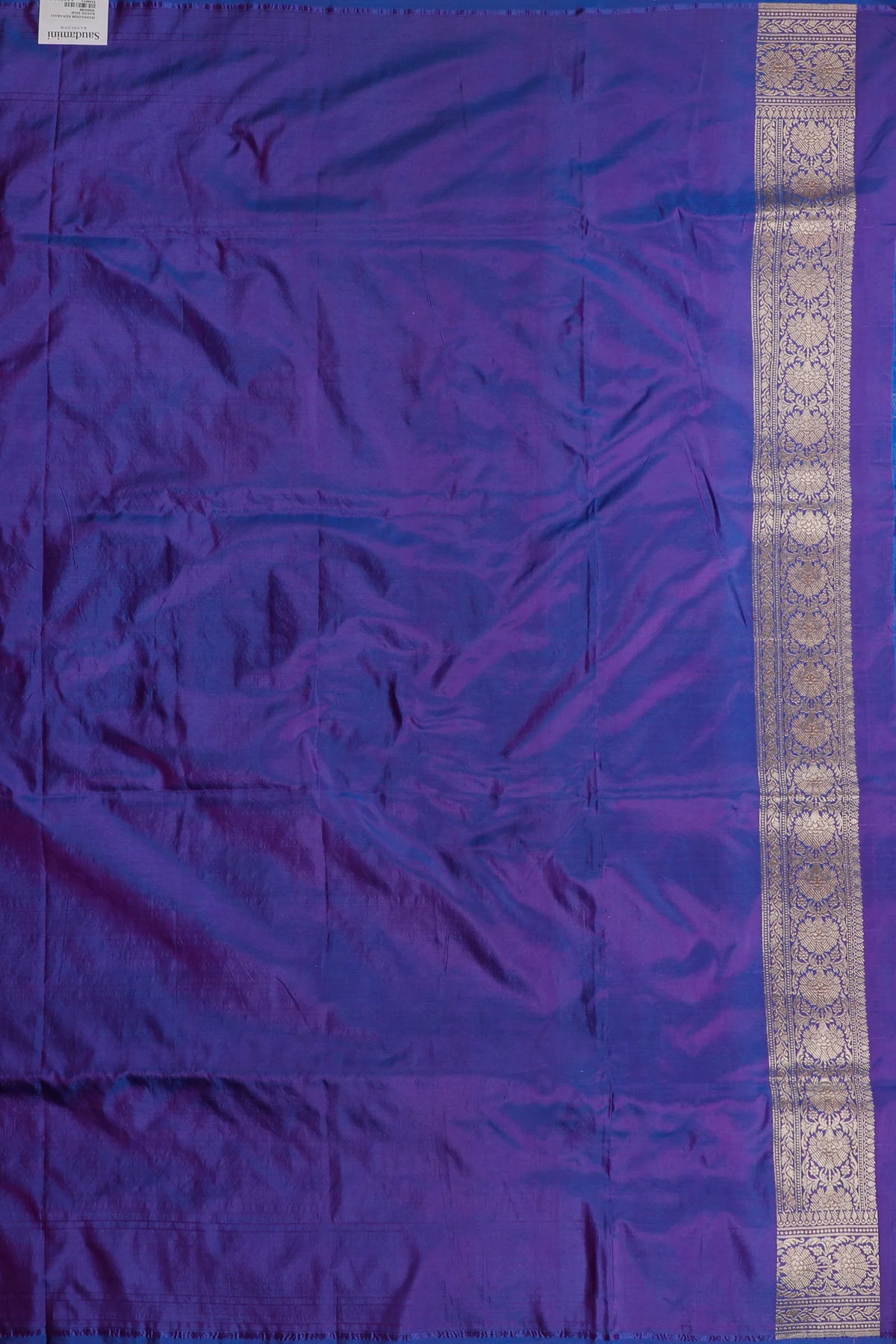 Purple Handloom Benarasi Katan Silk Saree