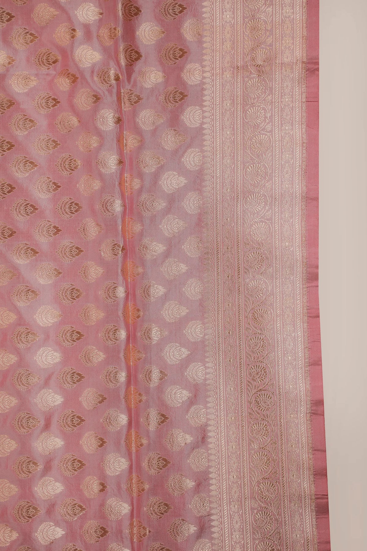 Baby Pink Handloom Benarasi Katan Silk Saree