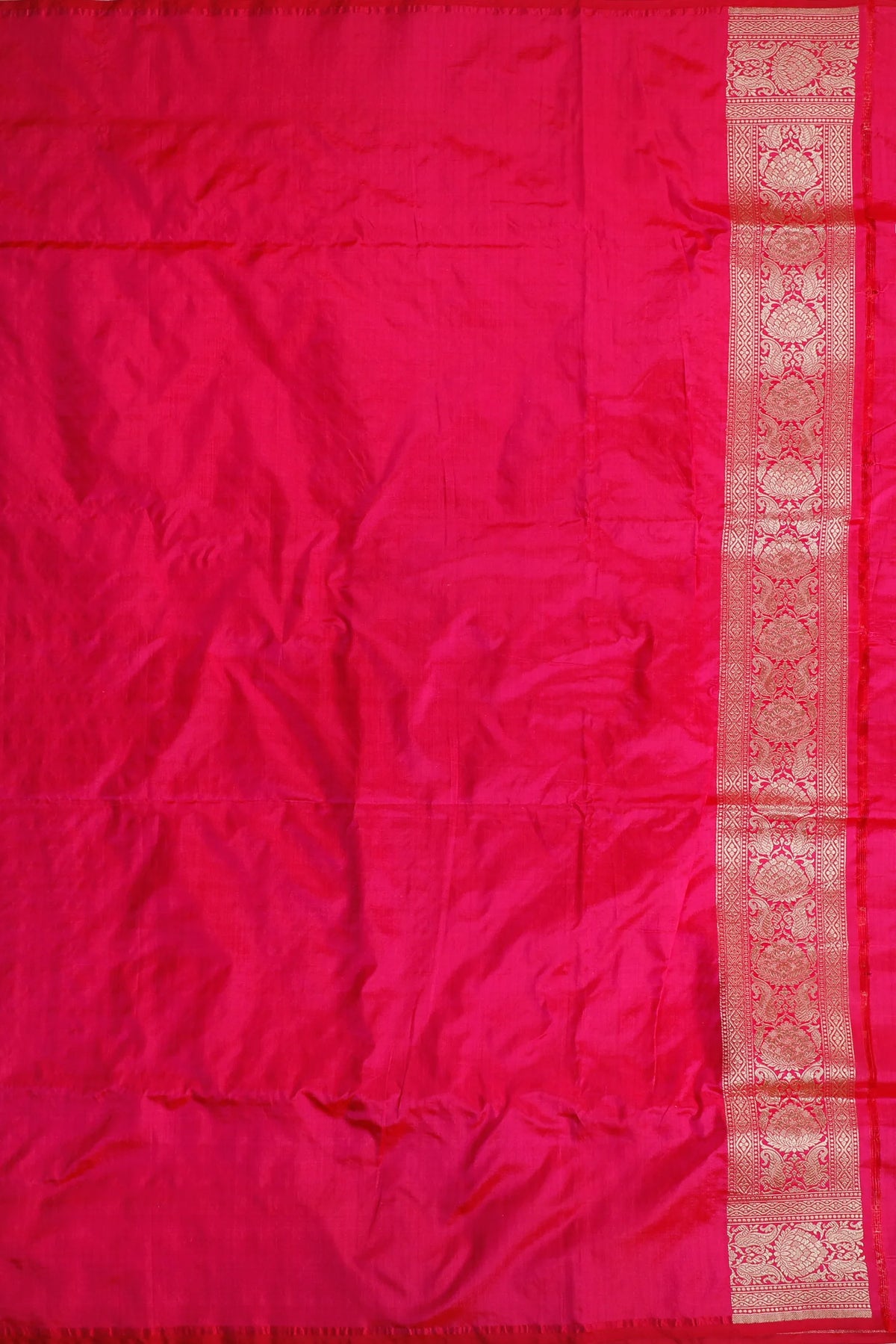 Magenta Handloom Benarasi Katan Silk Saree