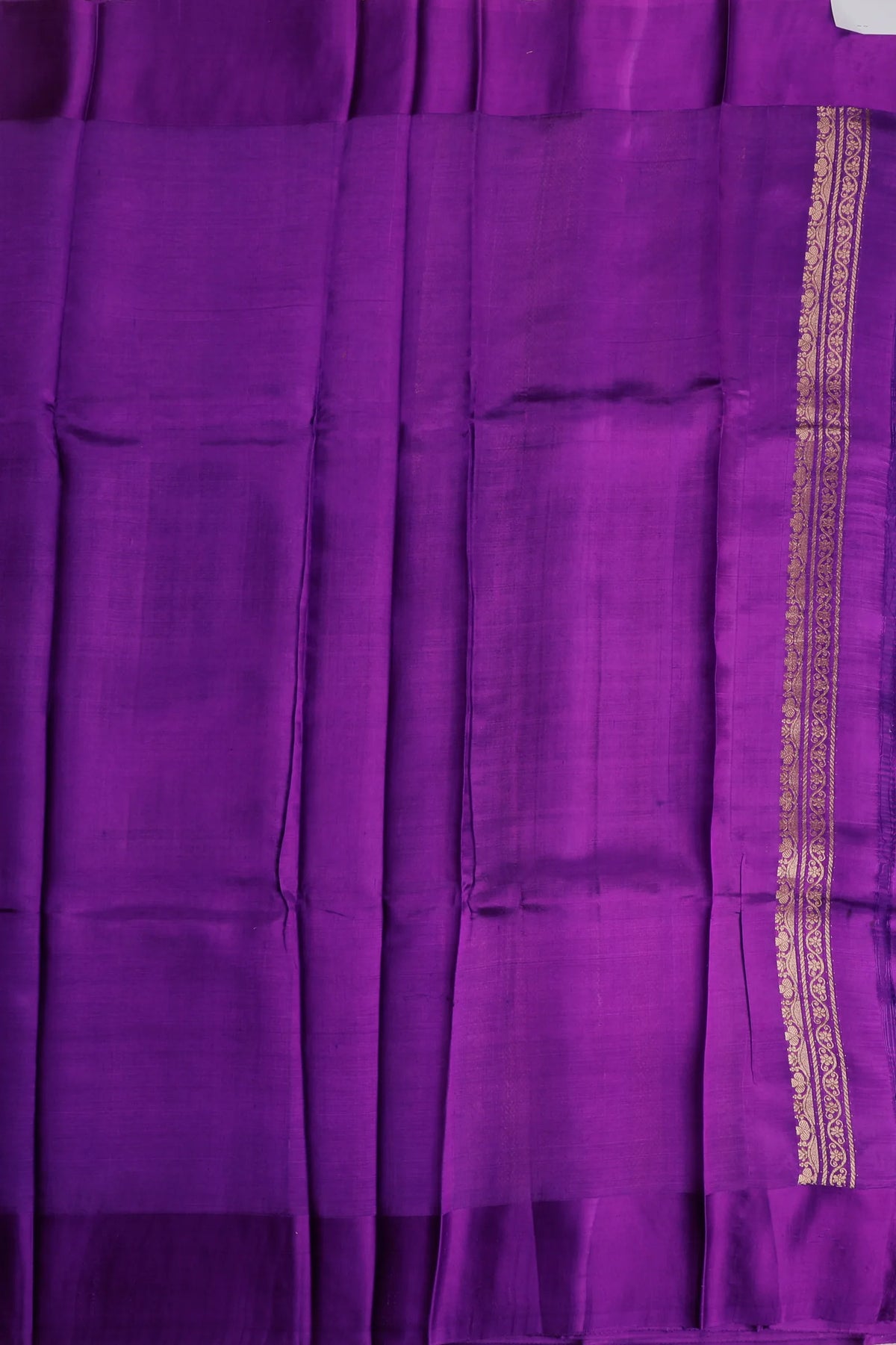 Purple Pure Silk Handloom Mashru Benarasi Saree