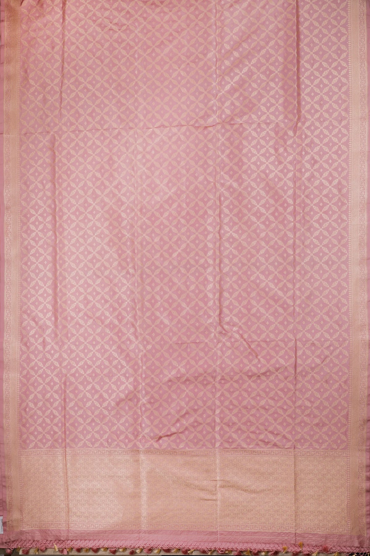 Baby Pink Handloom Benarasi Katan Silk Saree