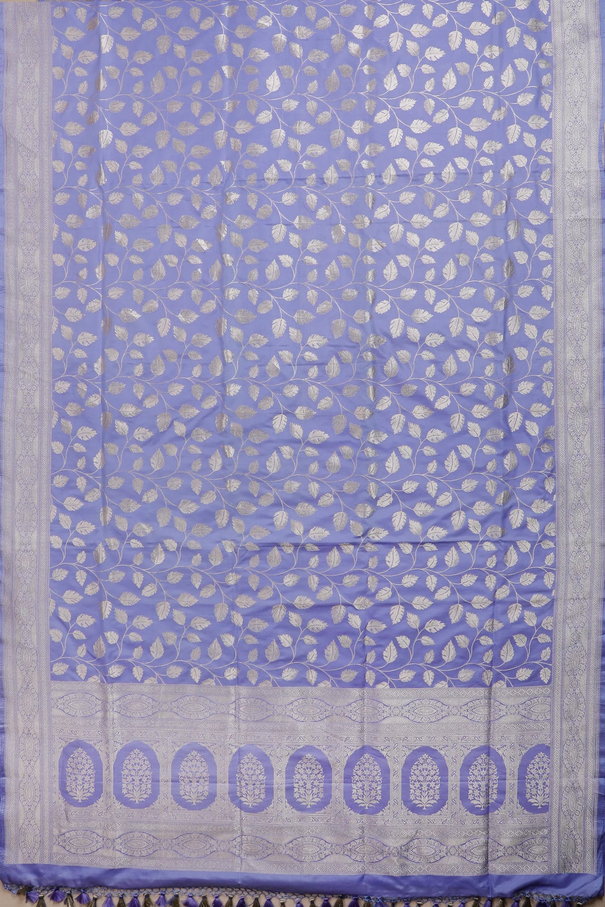 Lavender Handloom Benarasi Katan Silk Saree