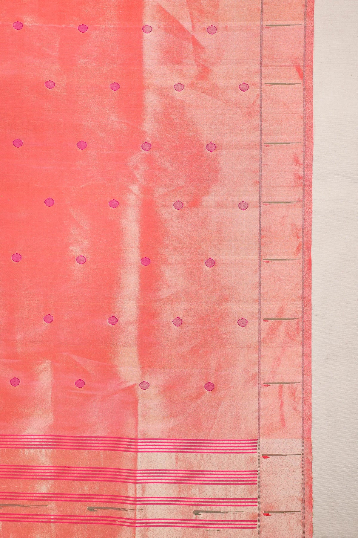 Red Pure Silk Handloom Tissue Paithani Saree